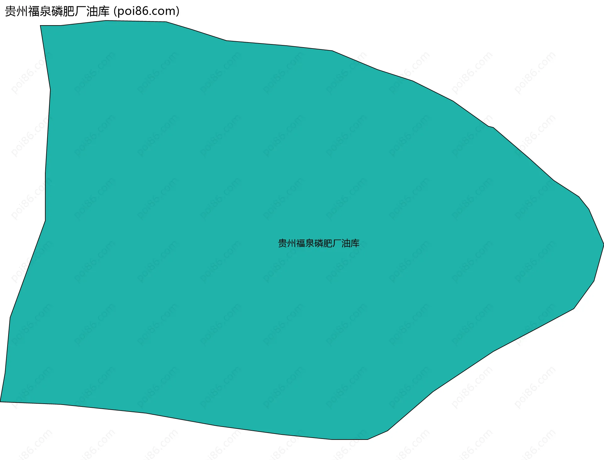 贵州福泉磷肥厂油库边界地图