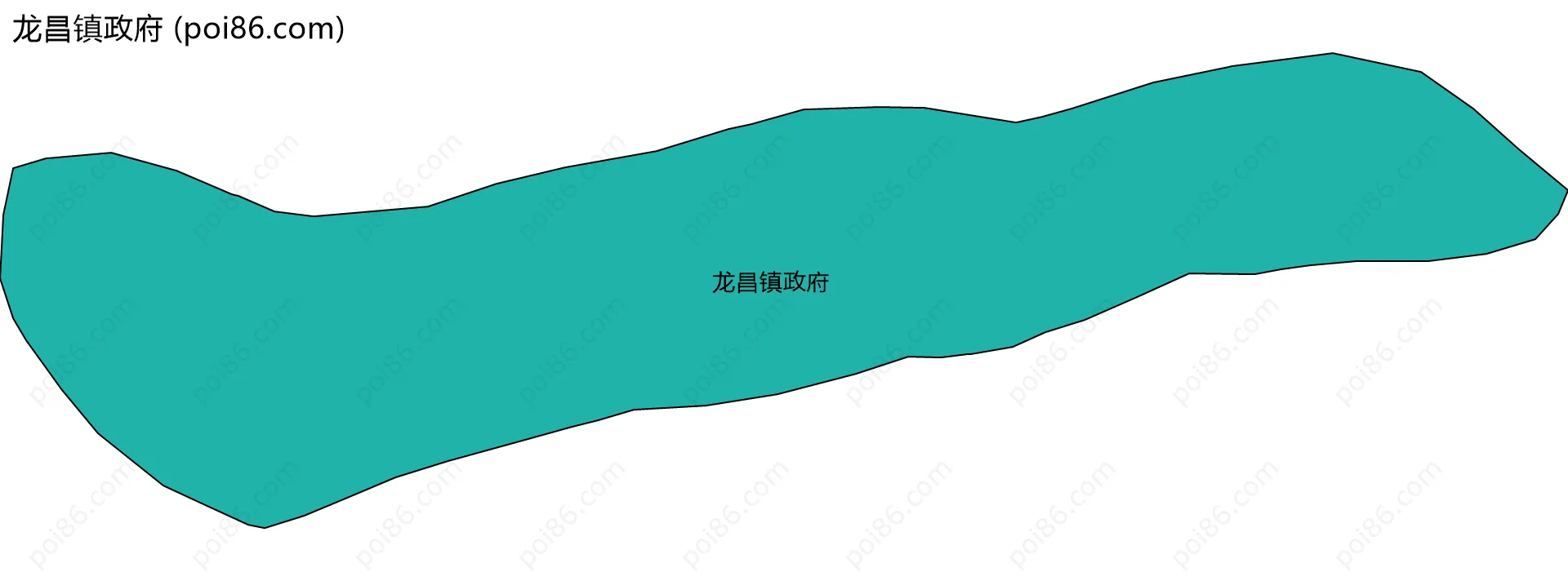 龙昌镇政府边界地图