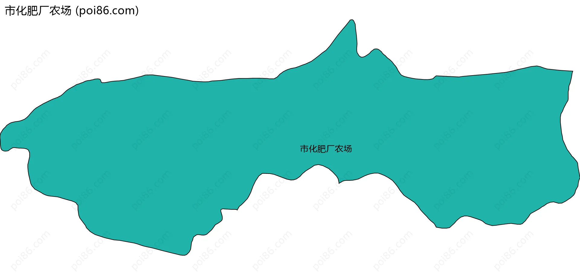 市化肥厂农场边界地图