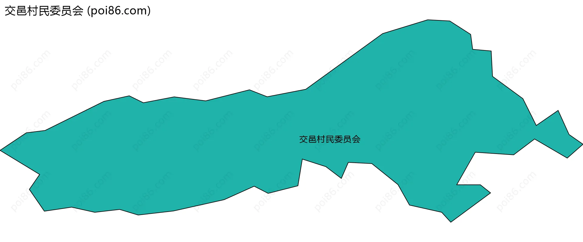 交邑村民委员会边界地图