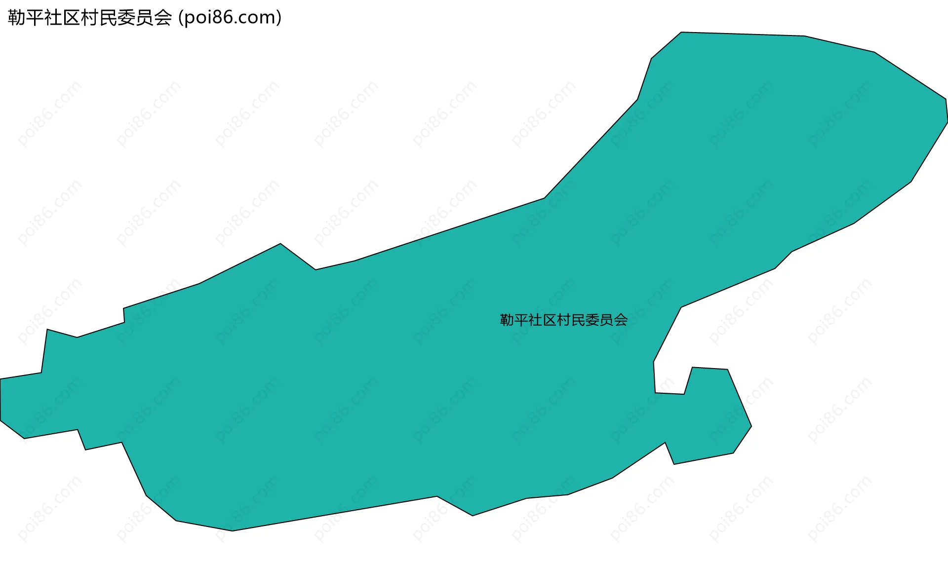 勒平社区村民委员会边界地图