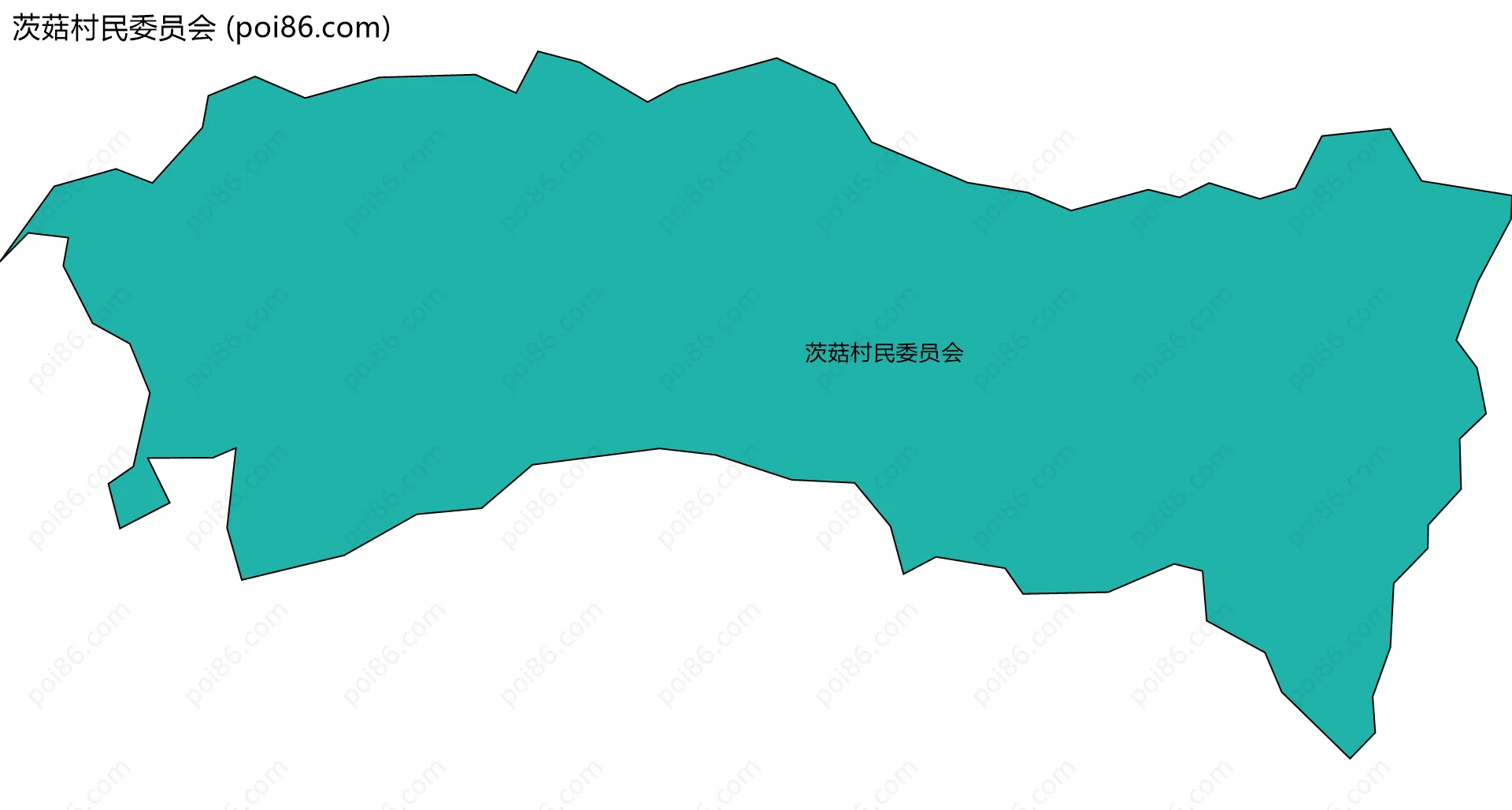茨菇村民委员会边界地图