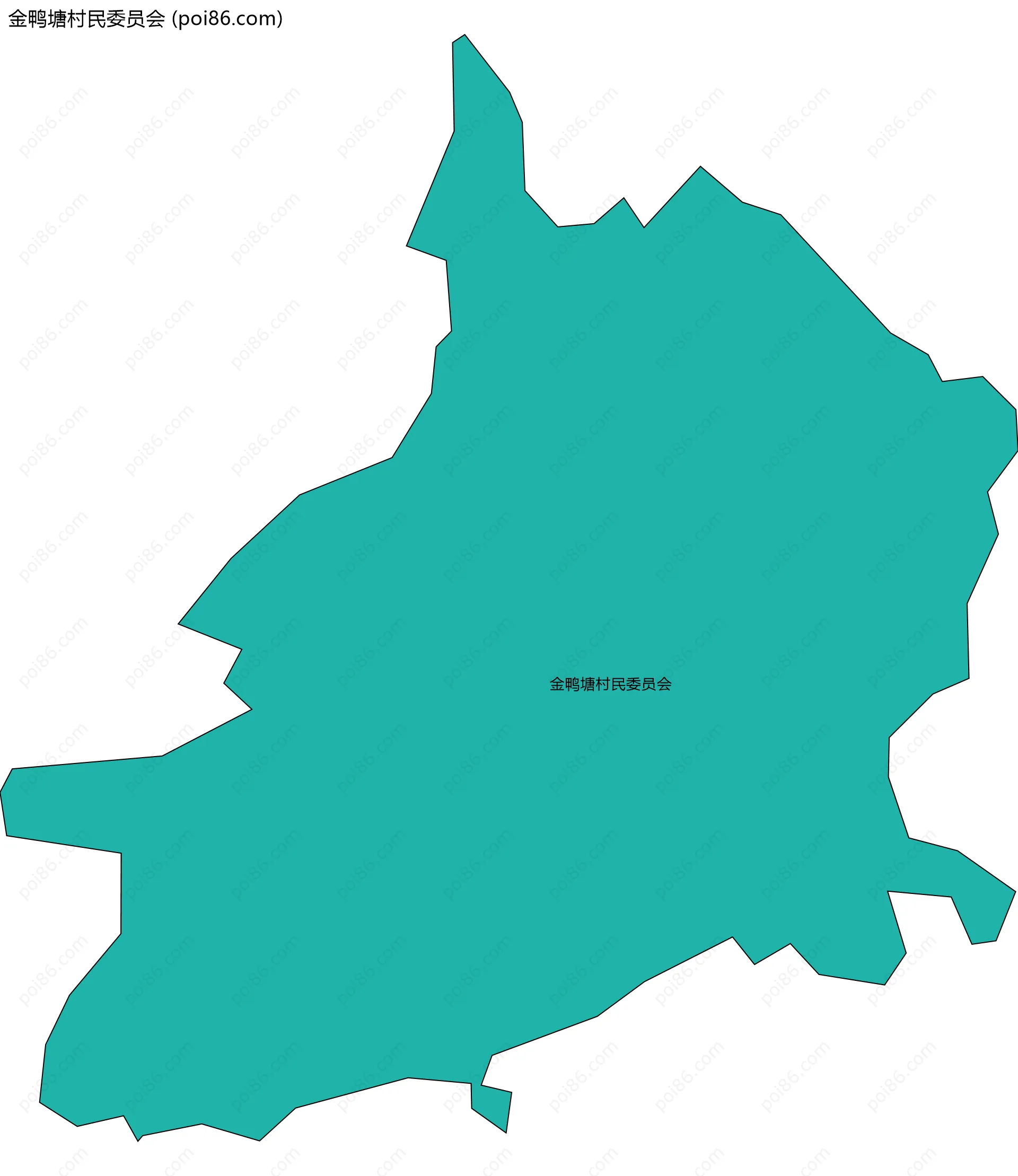 金鸭塘村民委员会边界地图