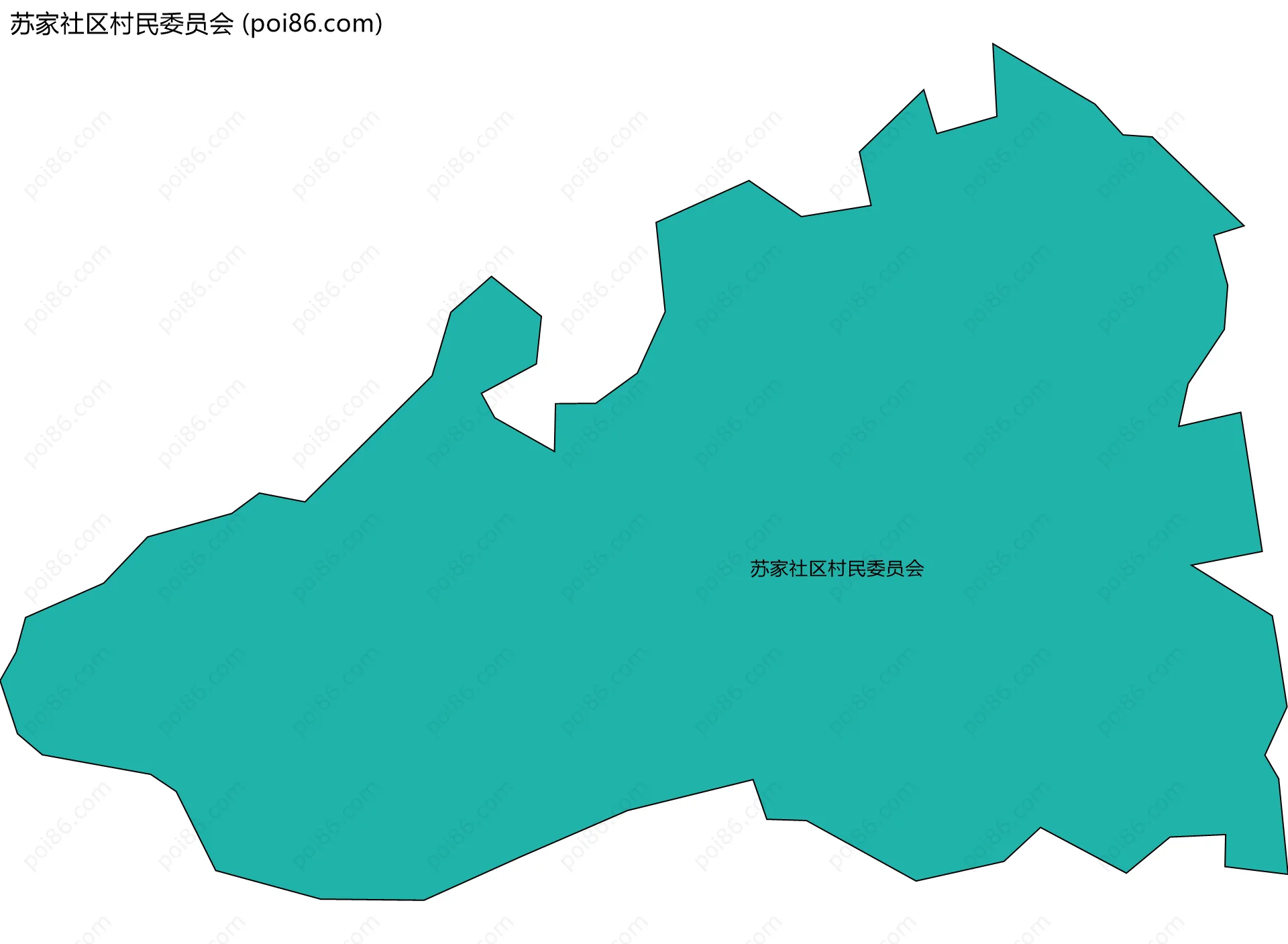 苏家社区村民委员会边界地图