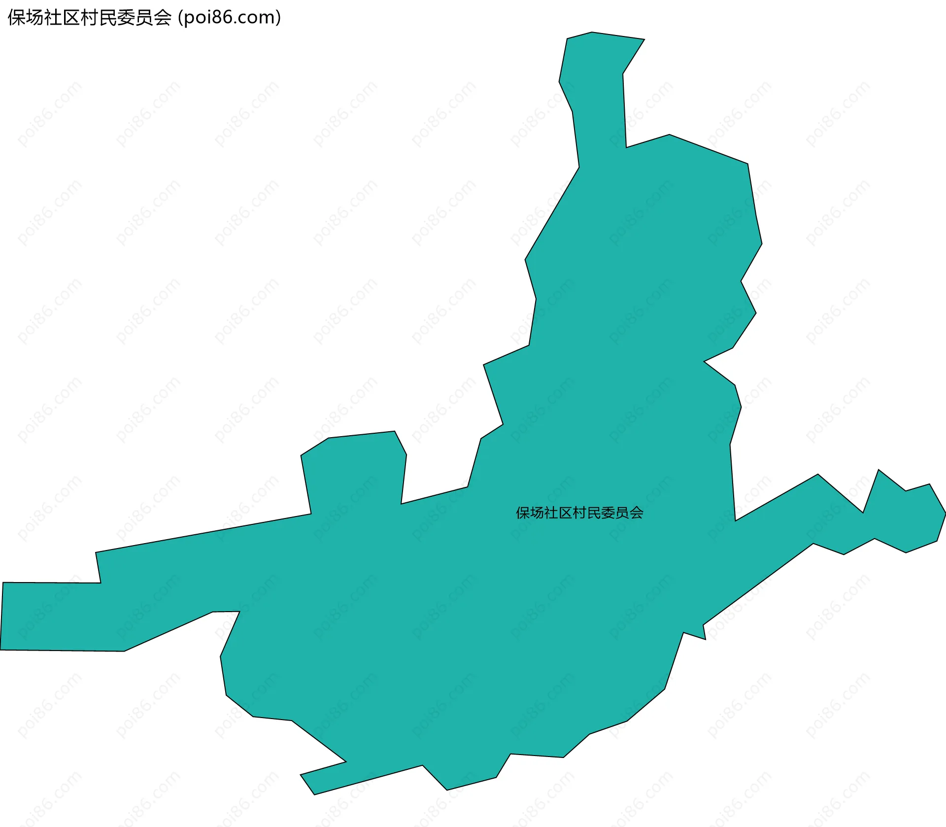 保场社区村民委员会边界地图