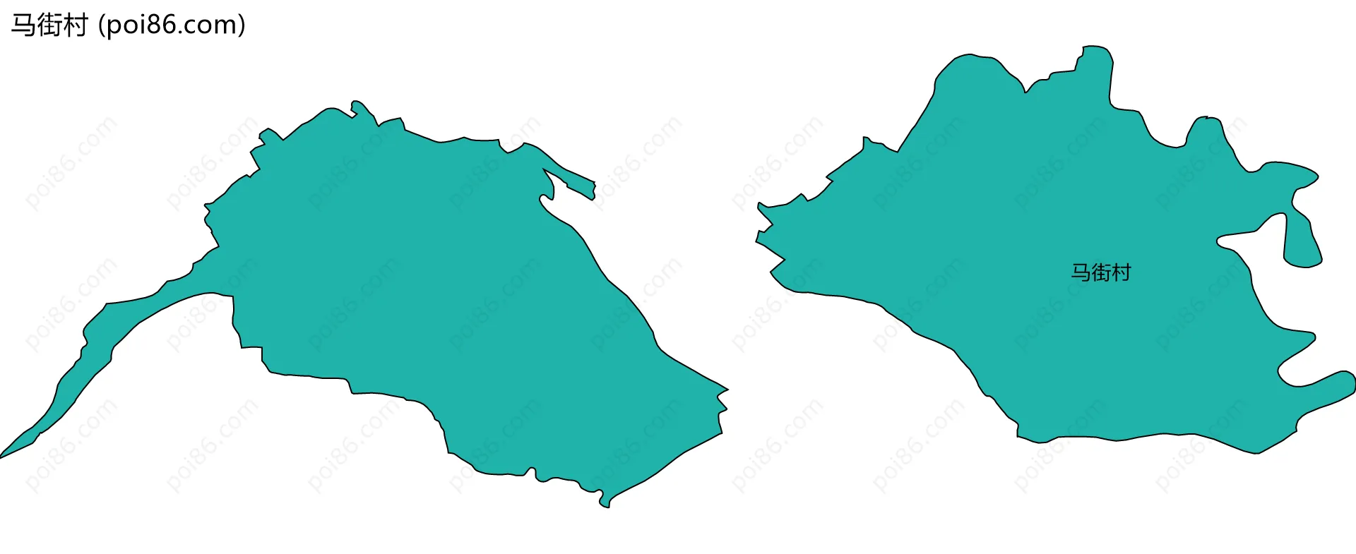 马街村边界地图