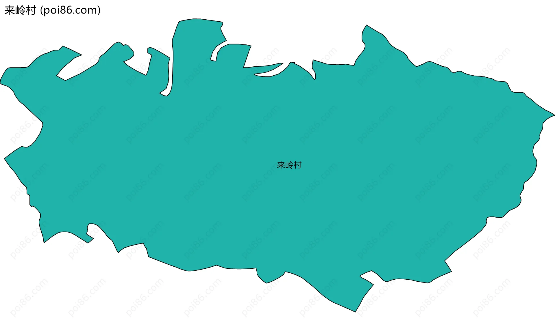 来岭村边界地图