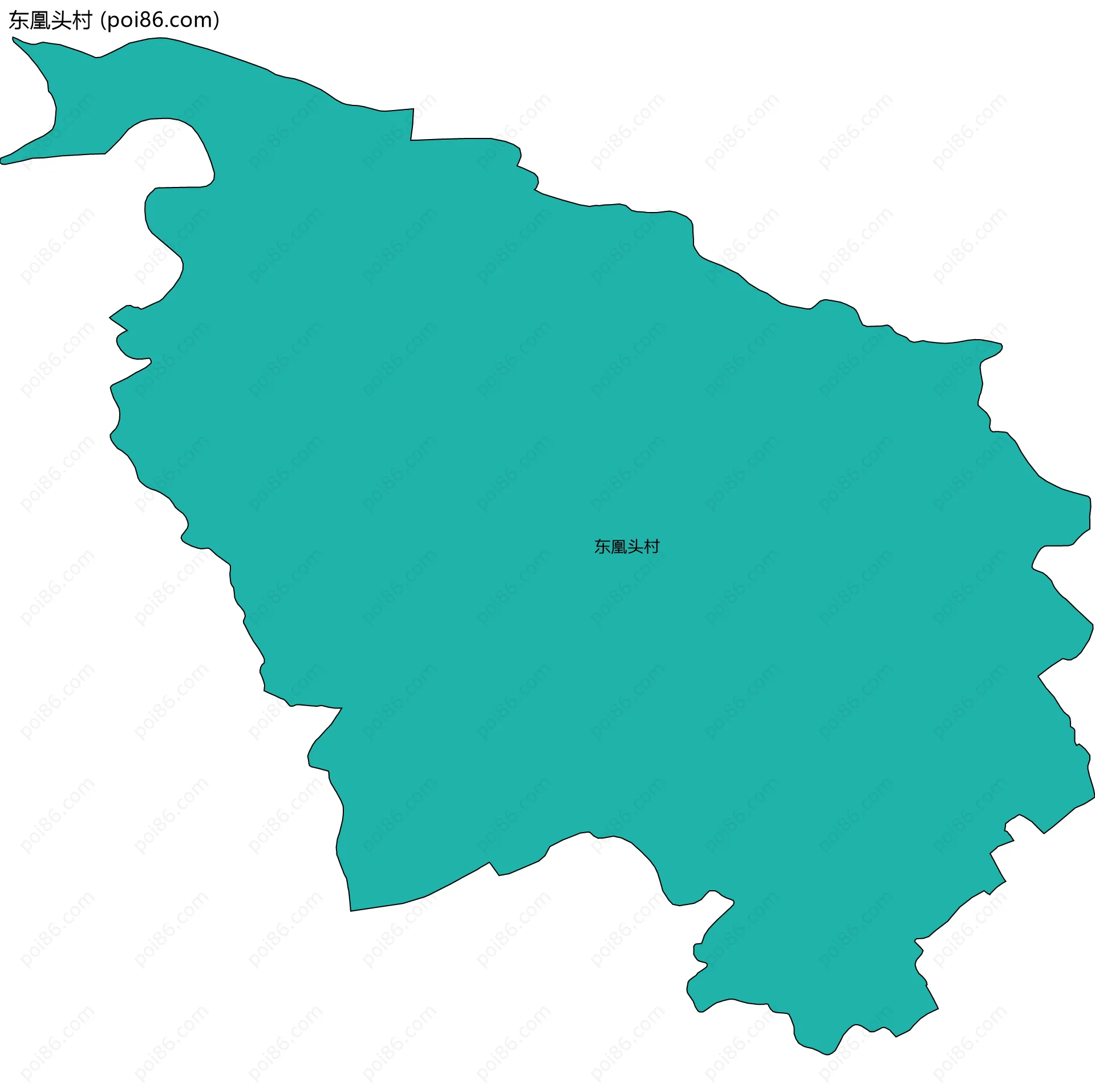 东凰头村边界地图