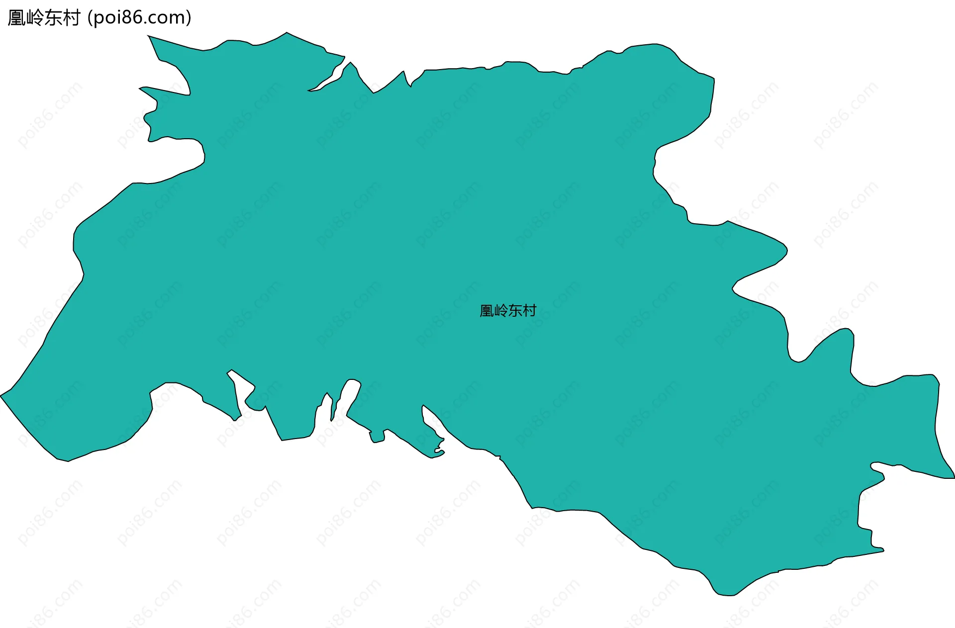 凰岭东村边界地图