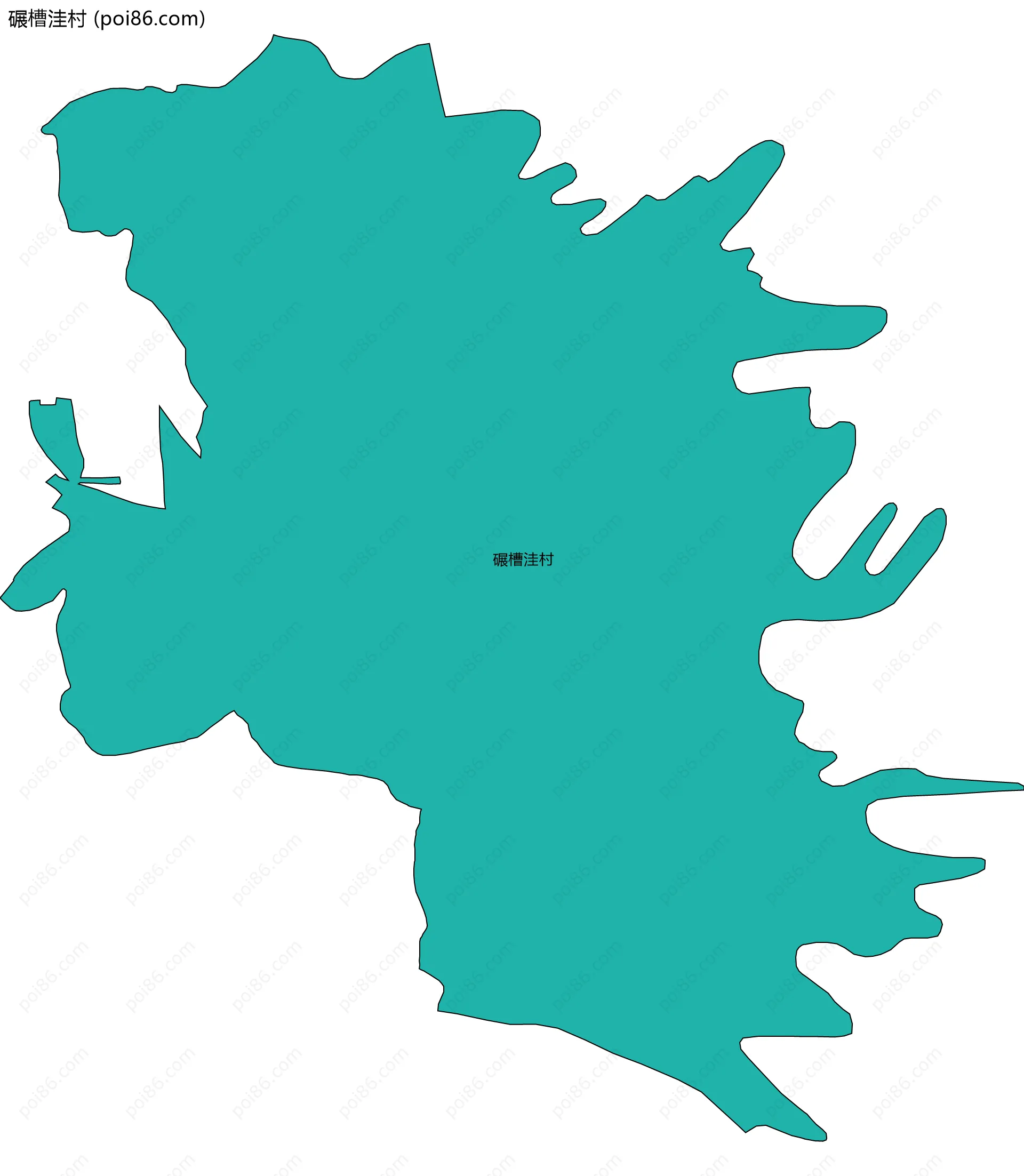 碾槽洼村边界地图