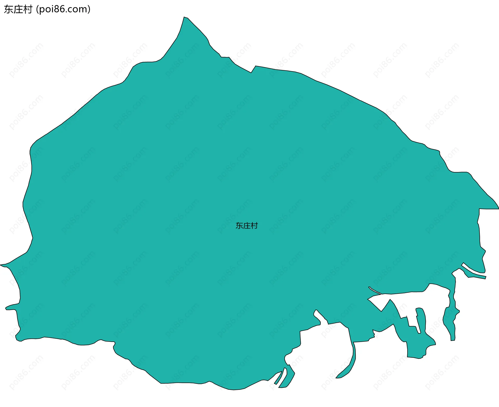 东庄村边界地图