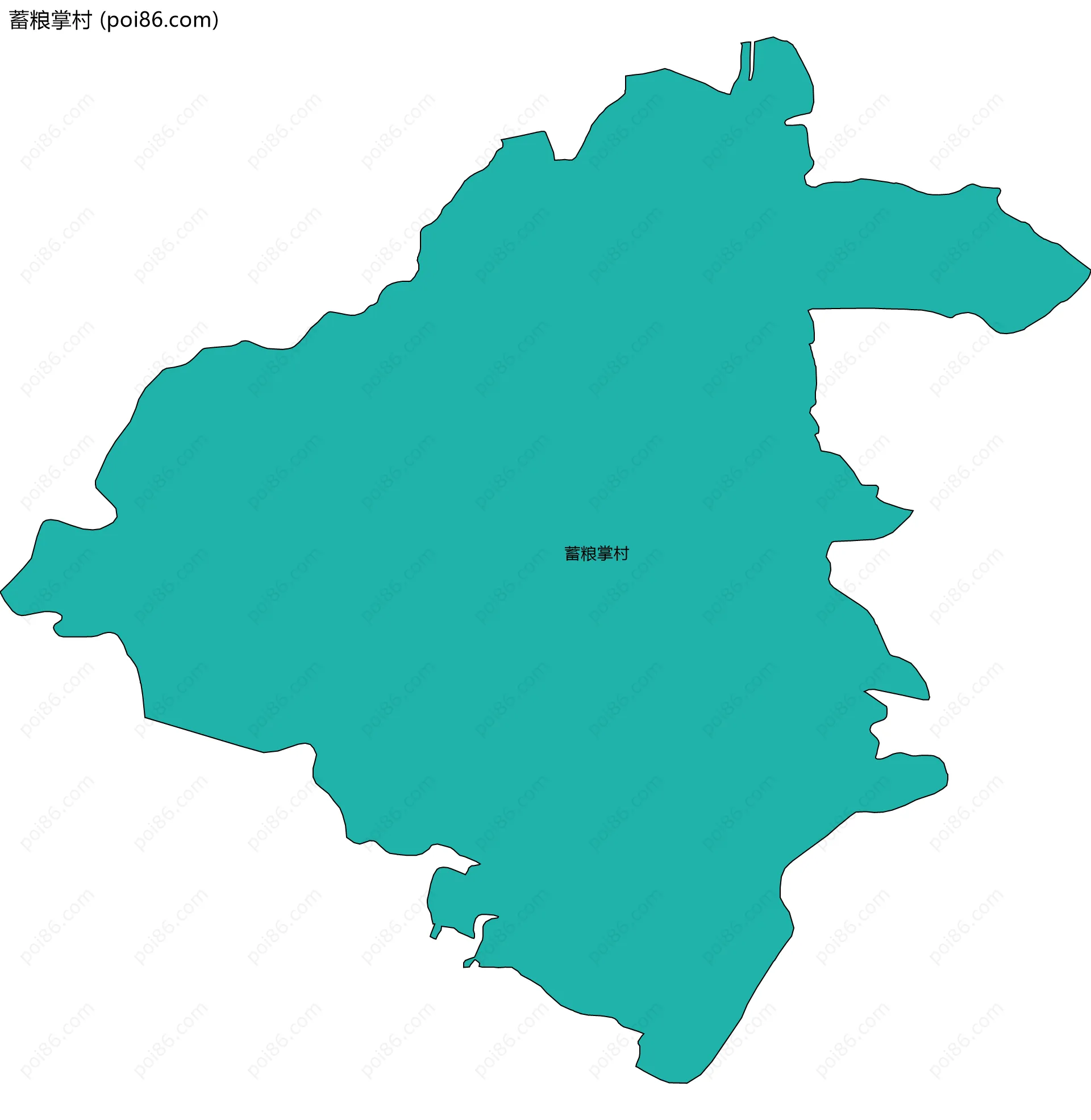 蓄粮掌村边界地图