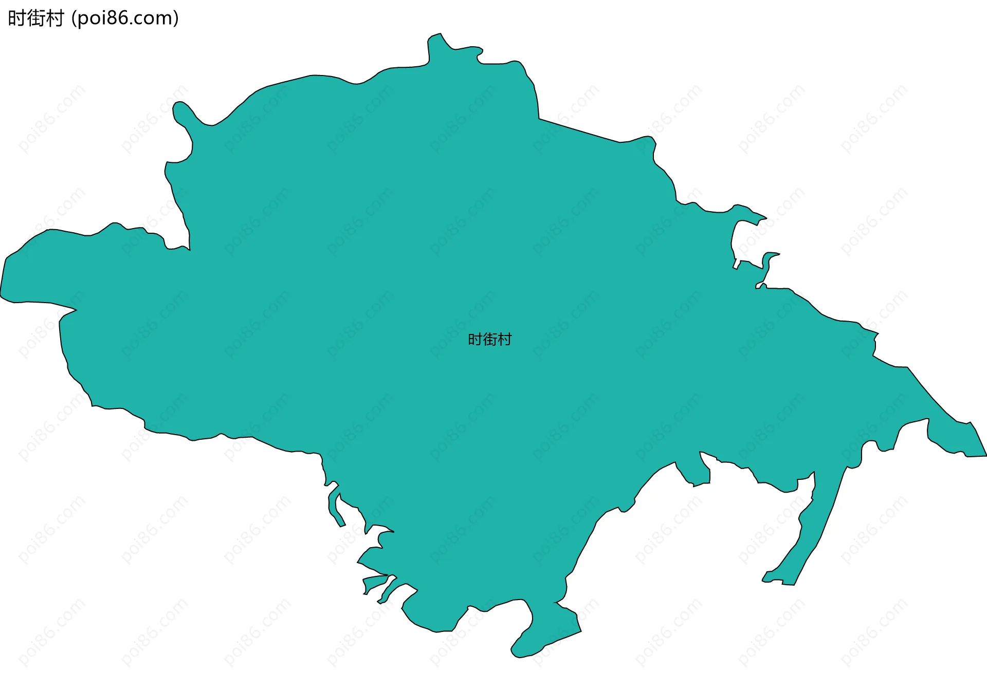 时街村边界地图