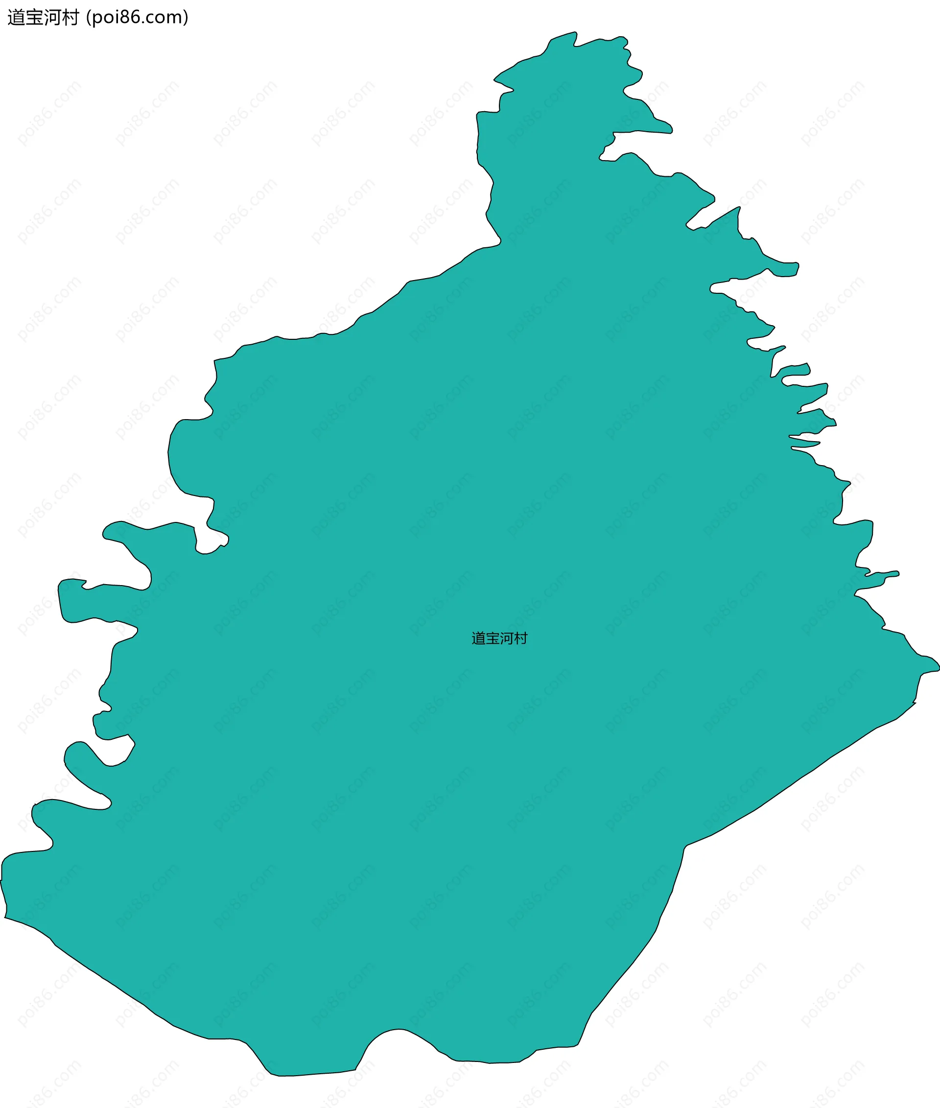 道宝河村边界地图