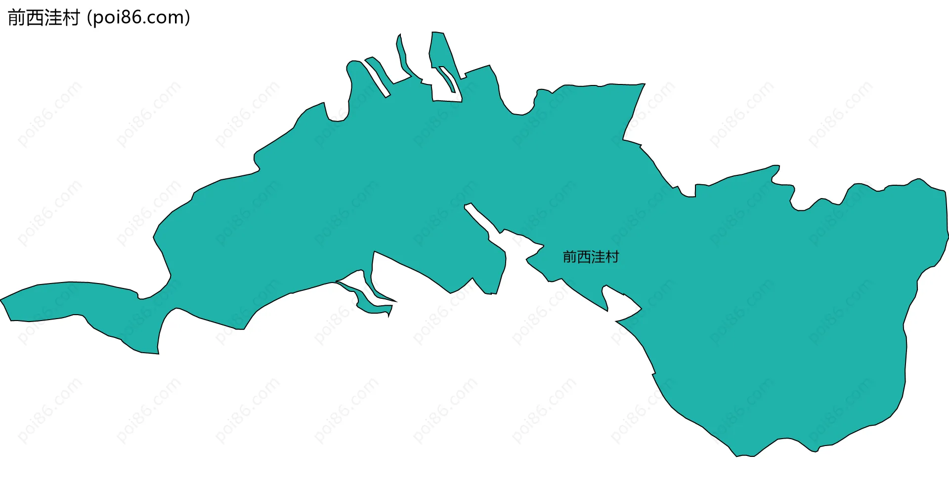 前西洼村边界地图