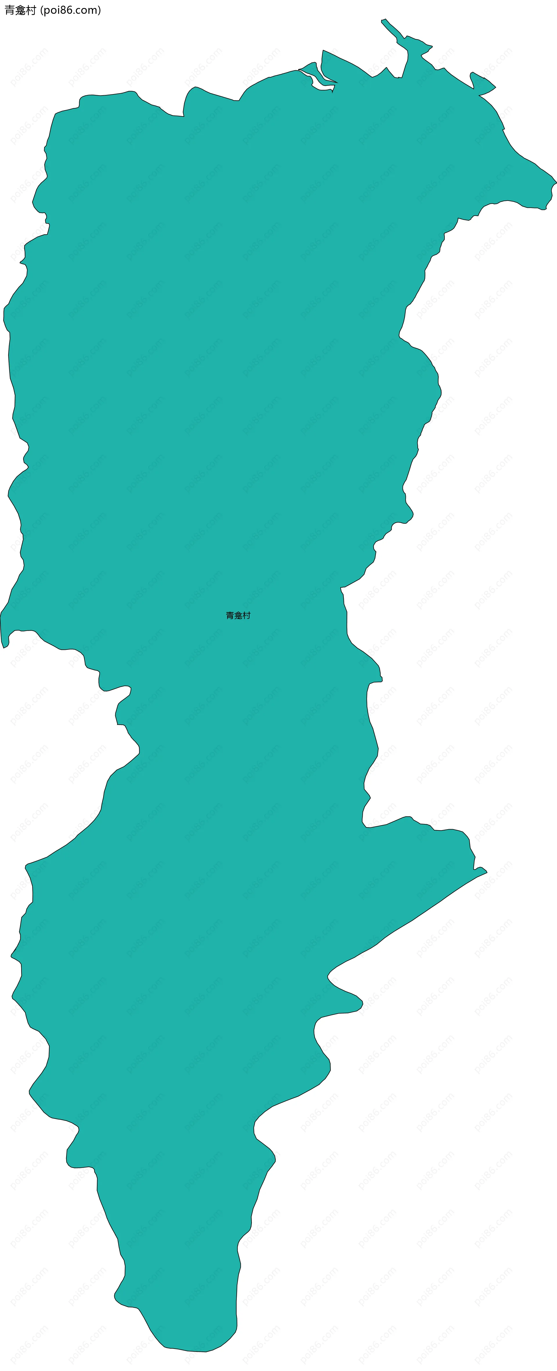 青龛村边界地图