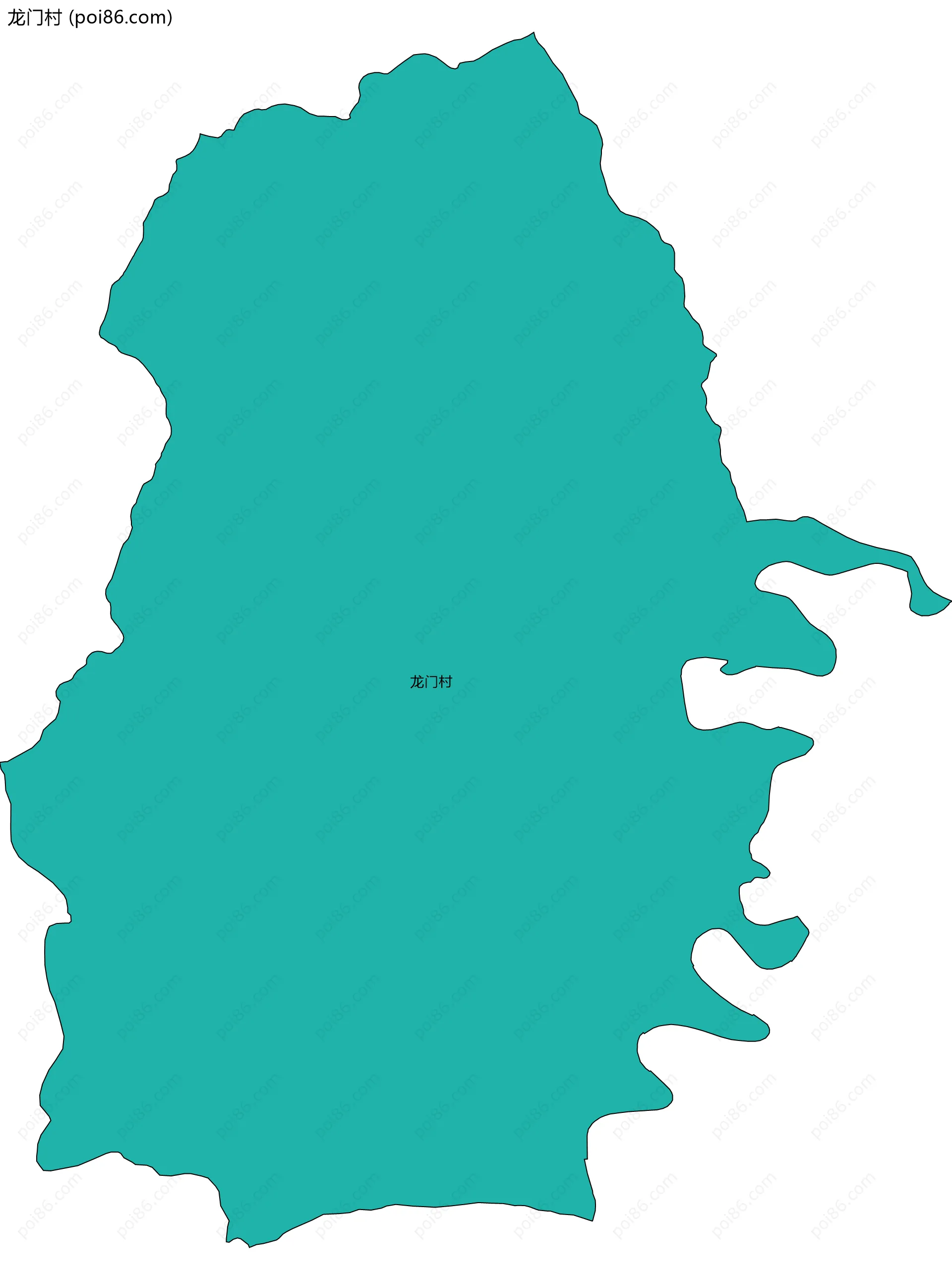 龙门村边界地图