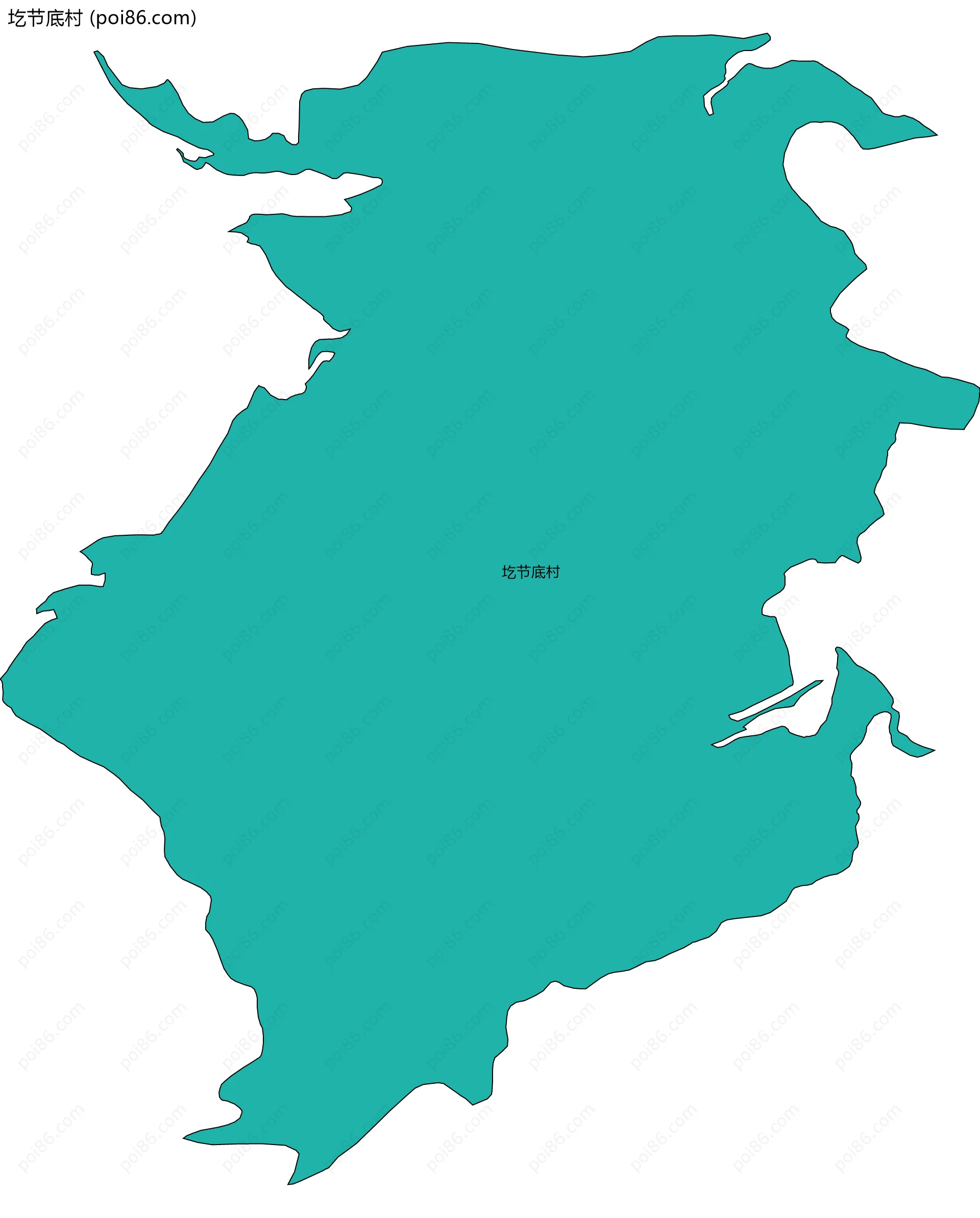 圪节底村边界地图