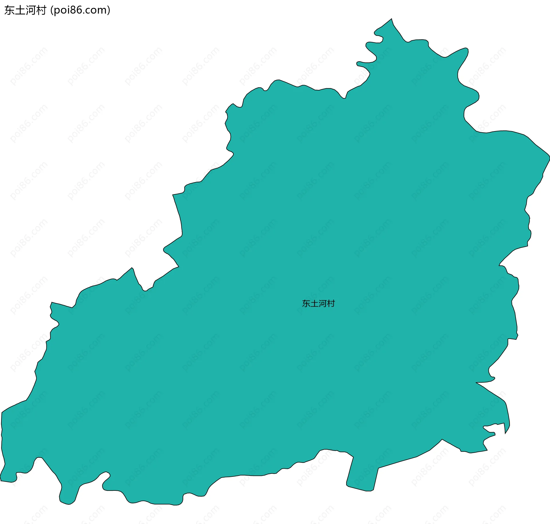 东土河村边界地图