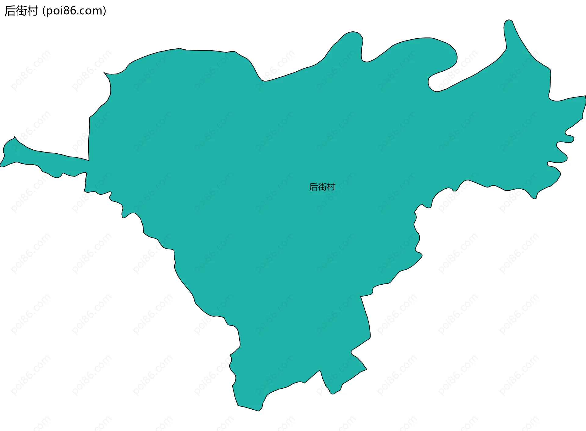 后街村边界地图