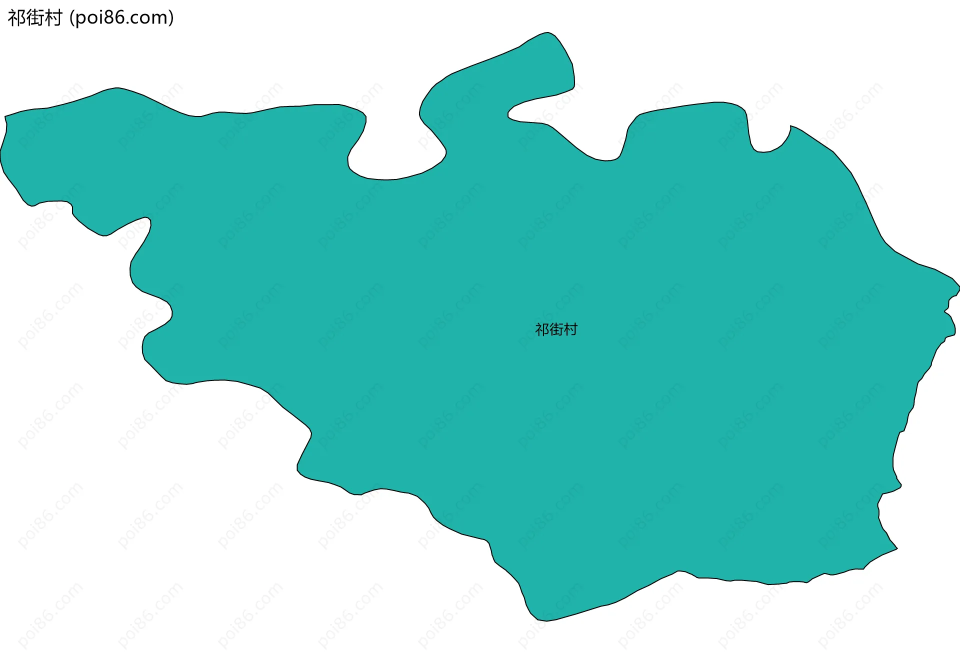 祁街村边界地图