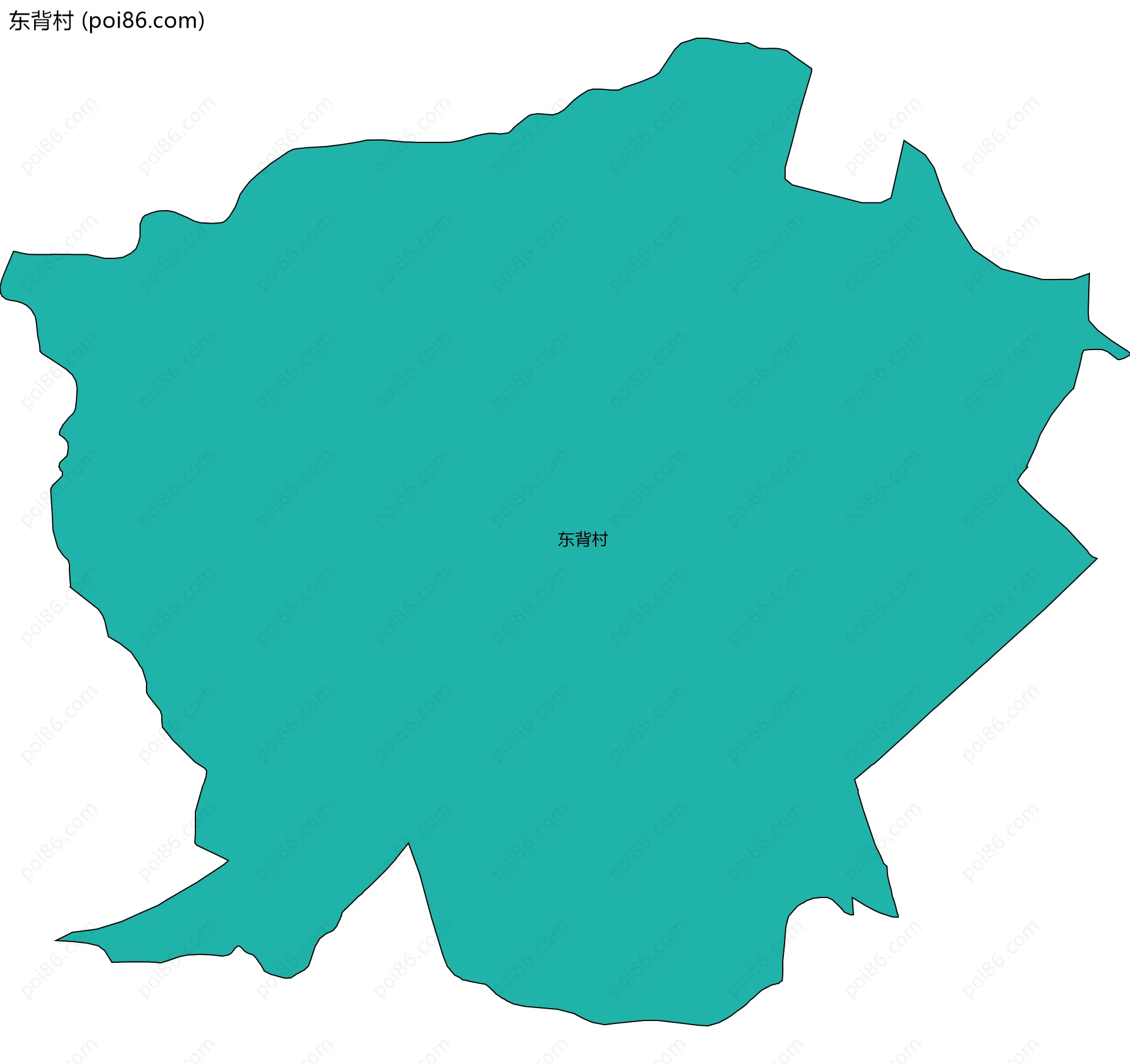 东背村边界地图