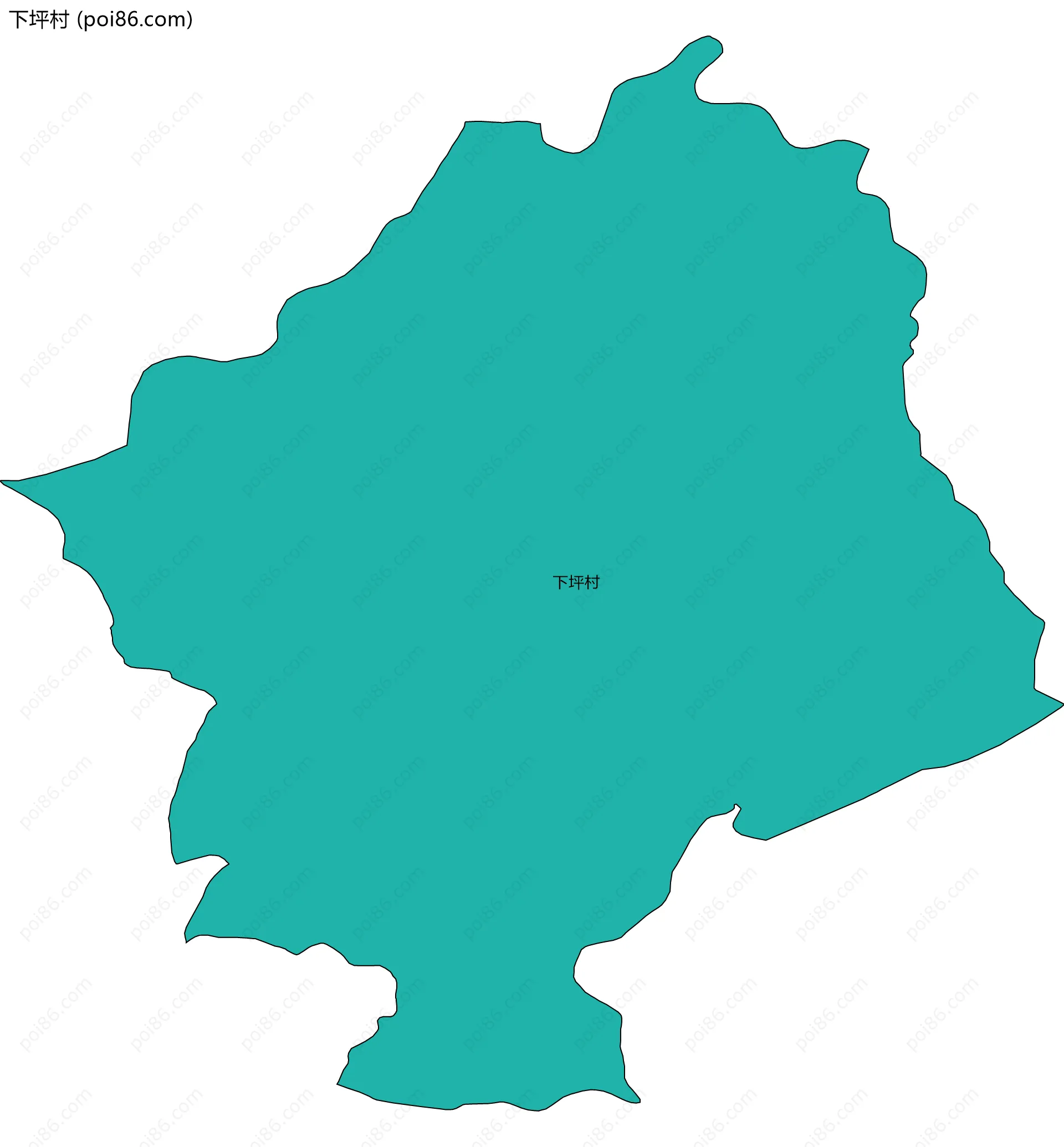 下坪村边界地图