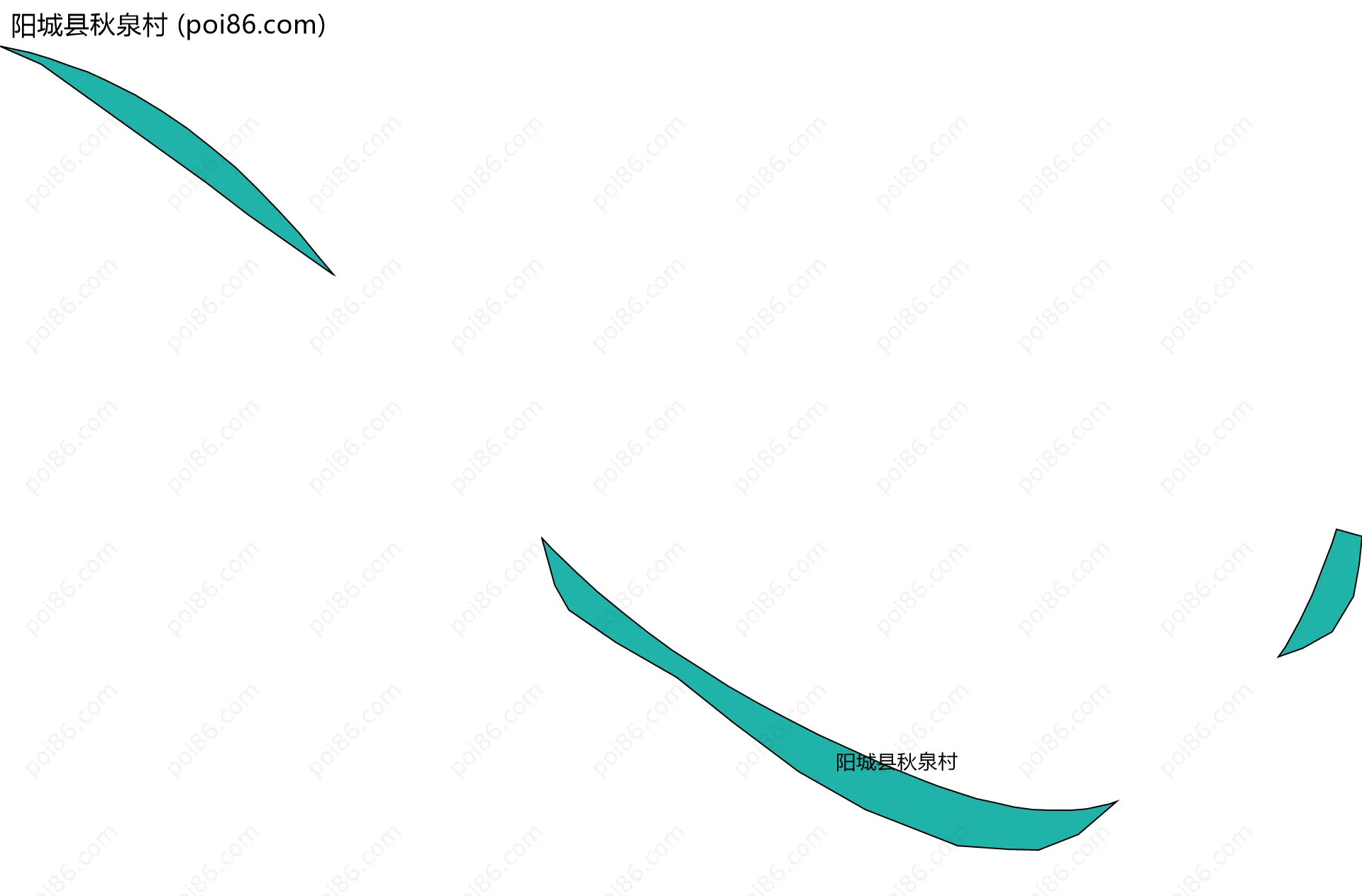 阳城县秋泉村边界地图