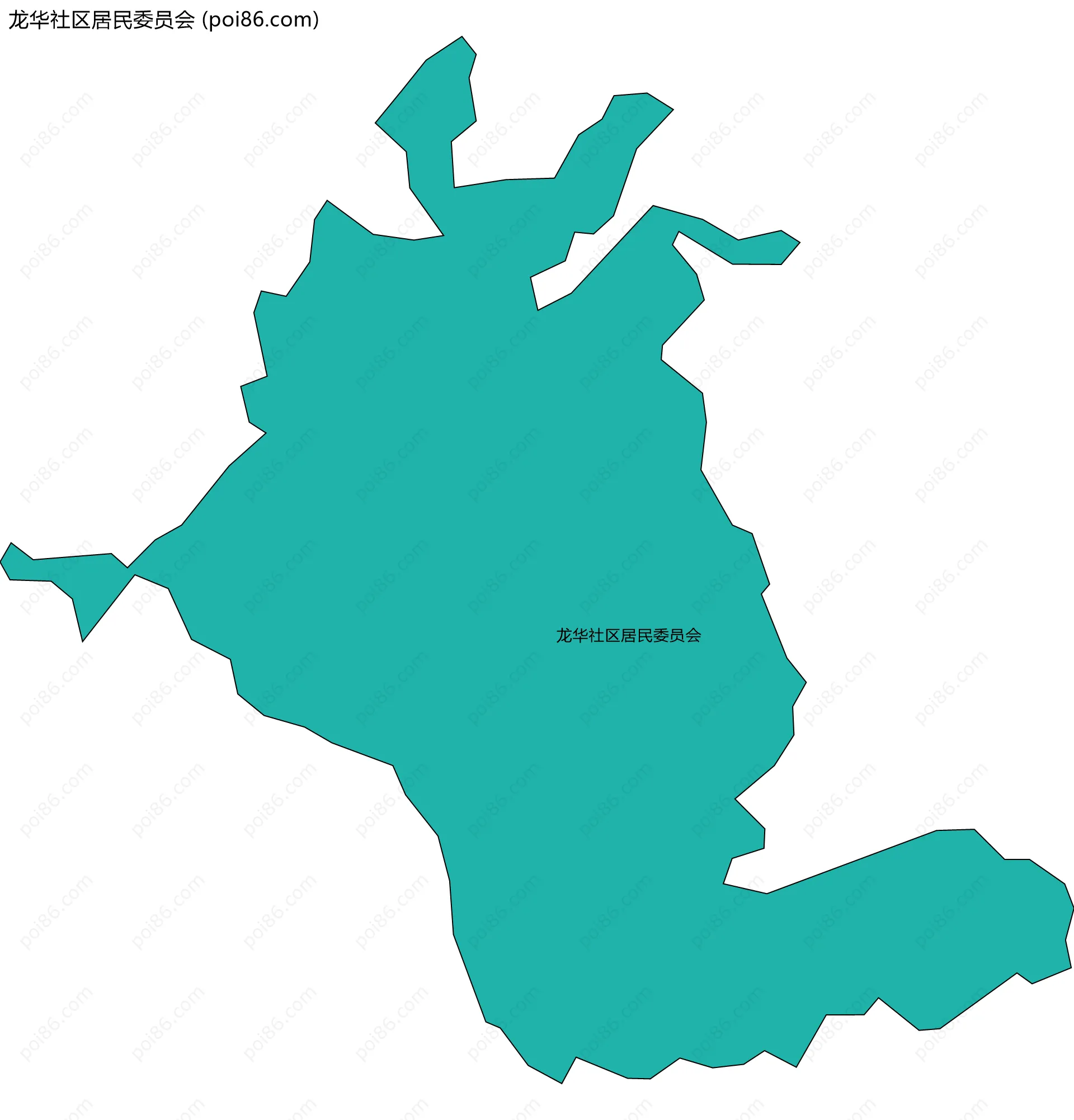 龙华社区居民委员会边界地图