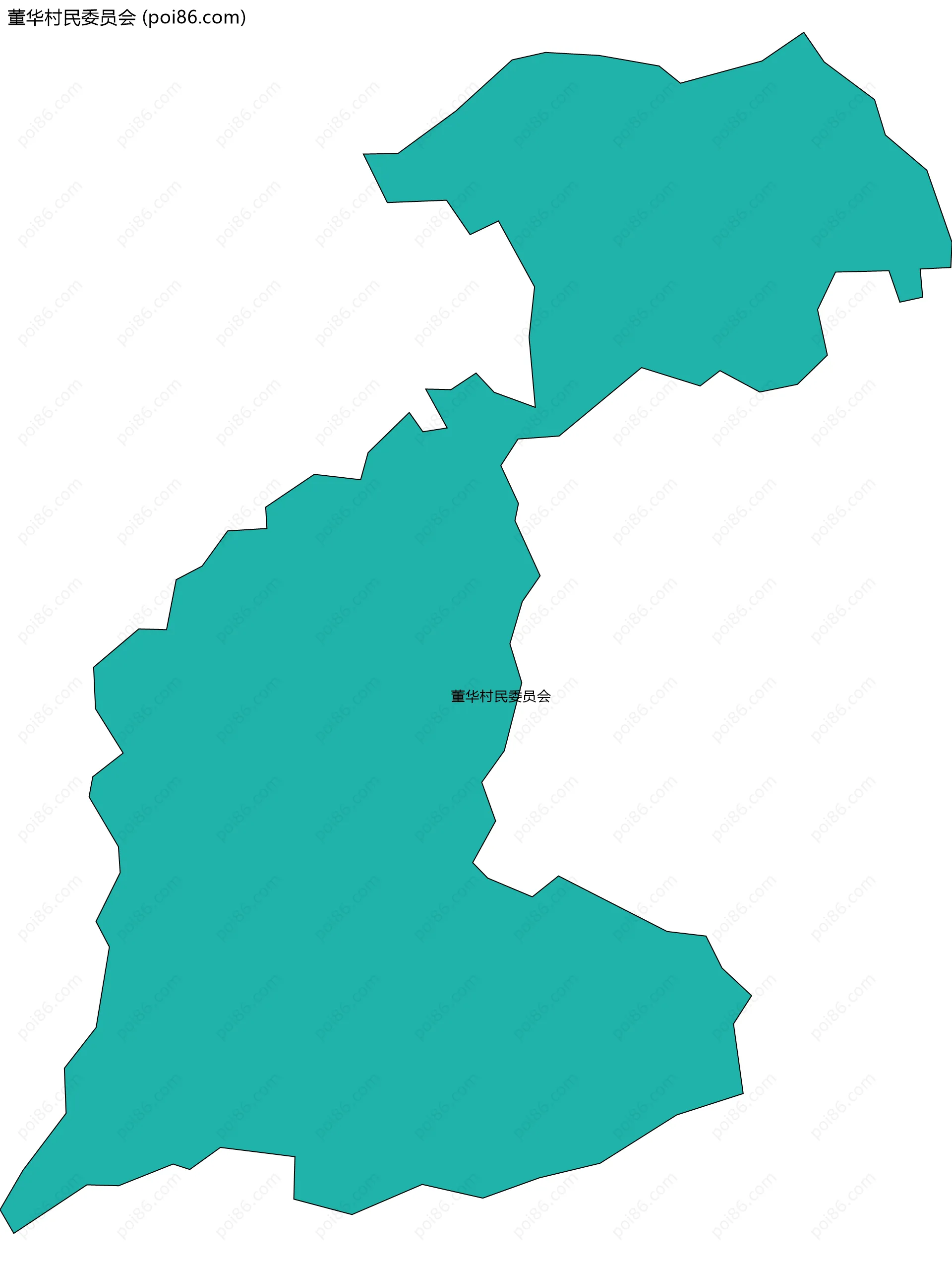 董华村民委员会边界地图