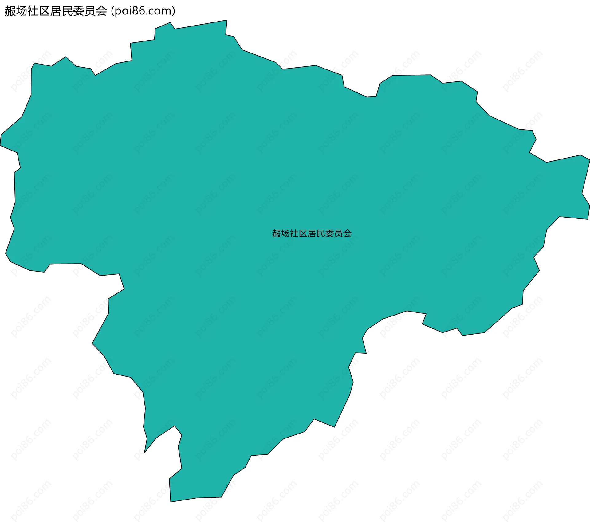 赧场社区居民委员会边界地图