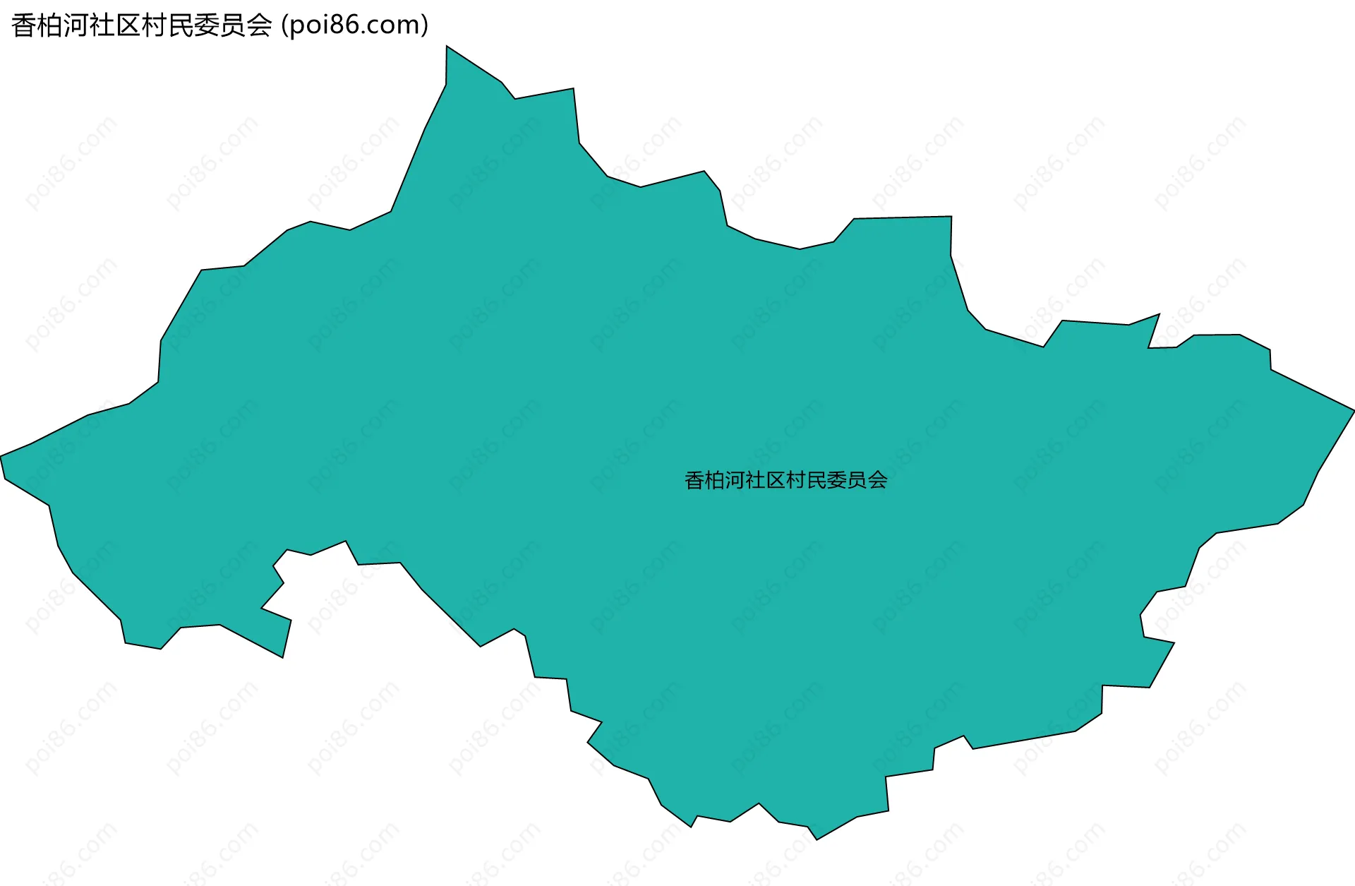 香柏河社区村民委员会边界地图