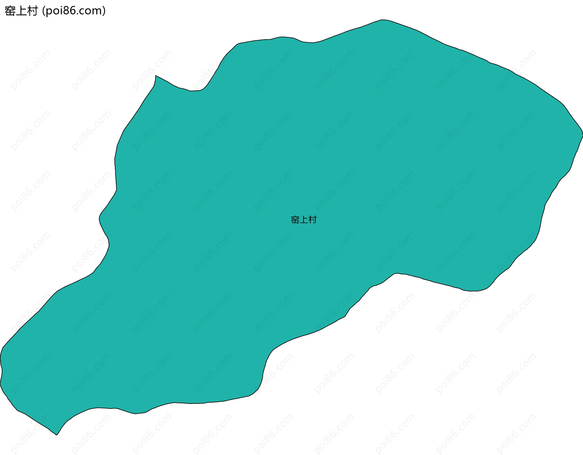 窑上村边界地图