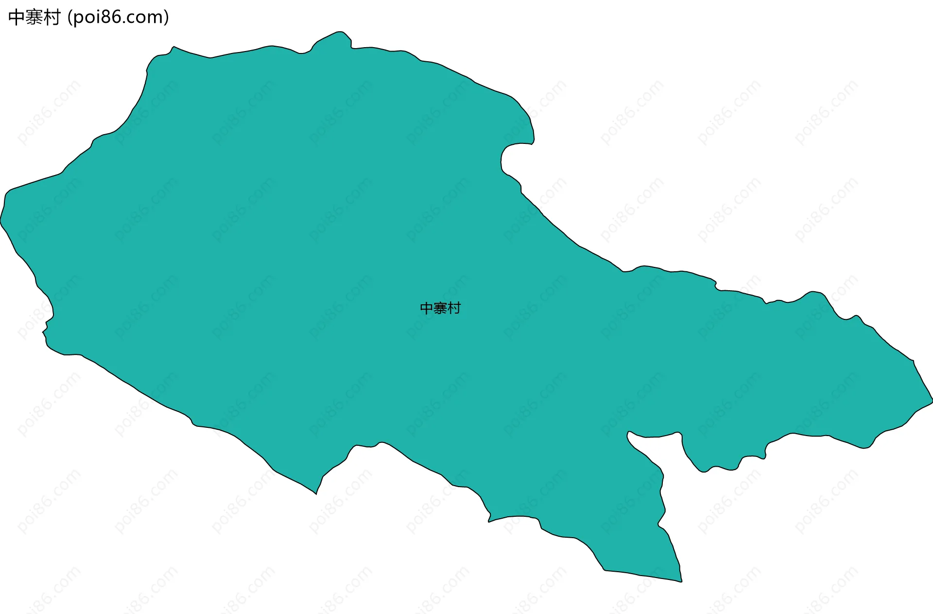 中寨村边界地图