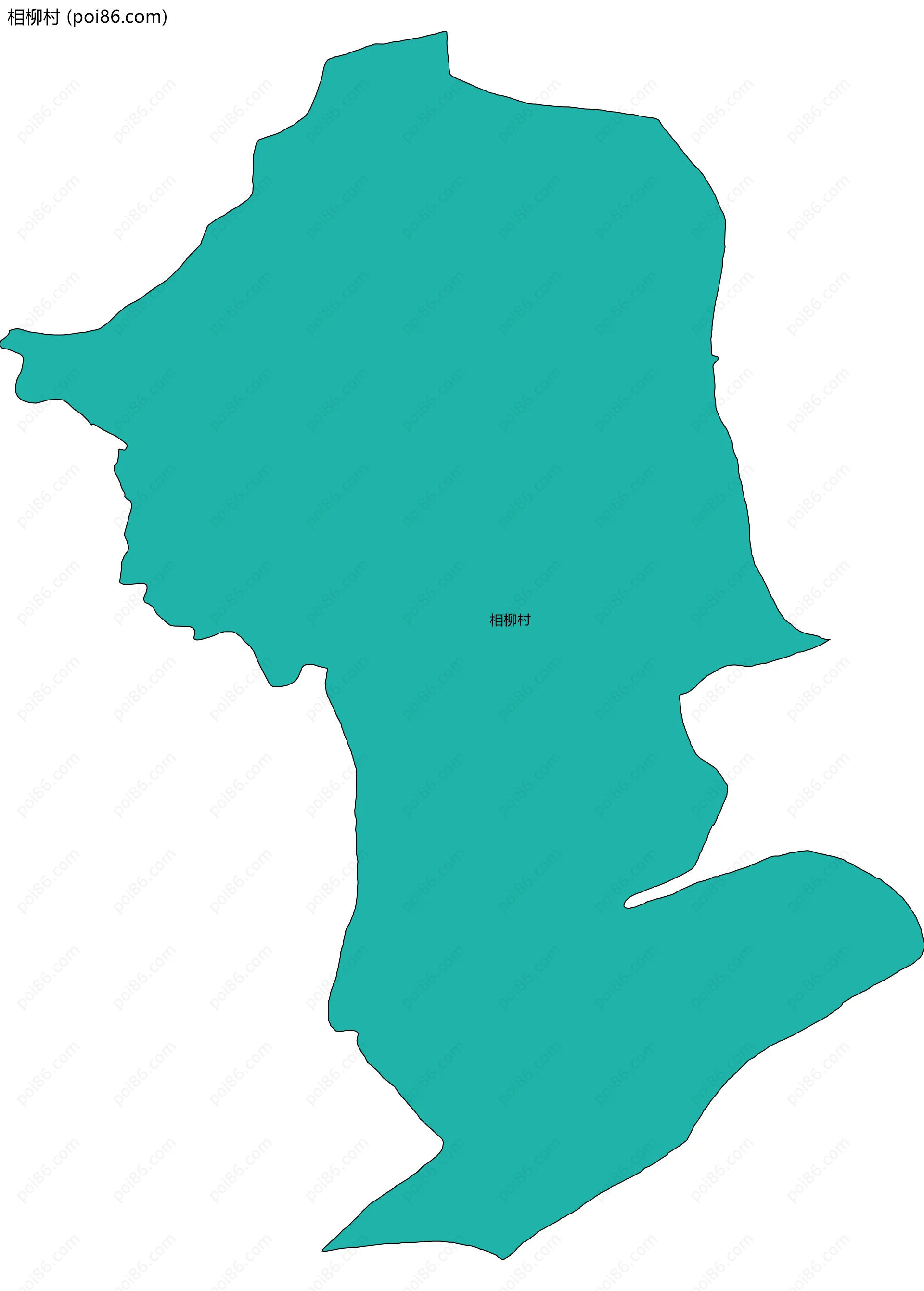 相柳村边界地图