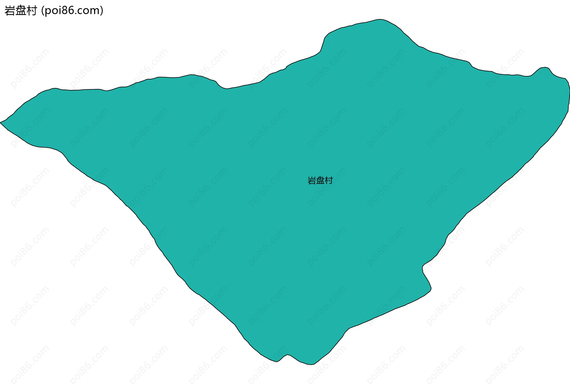 岩盘村边界地图