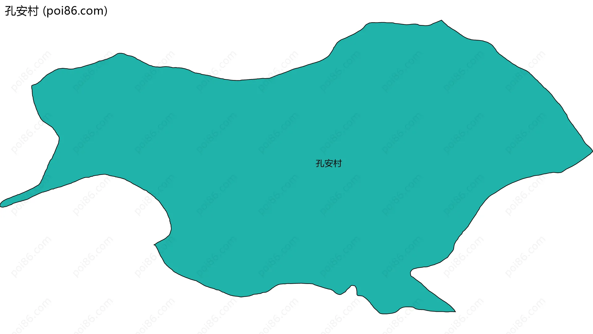 孔安村边界地图