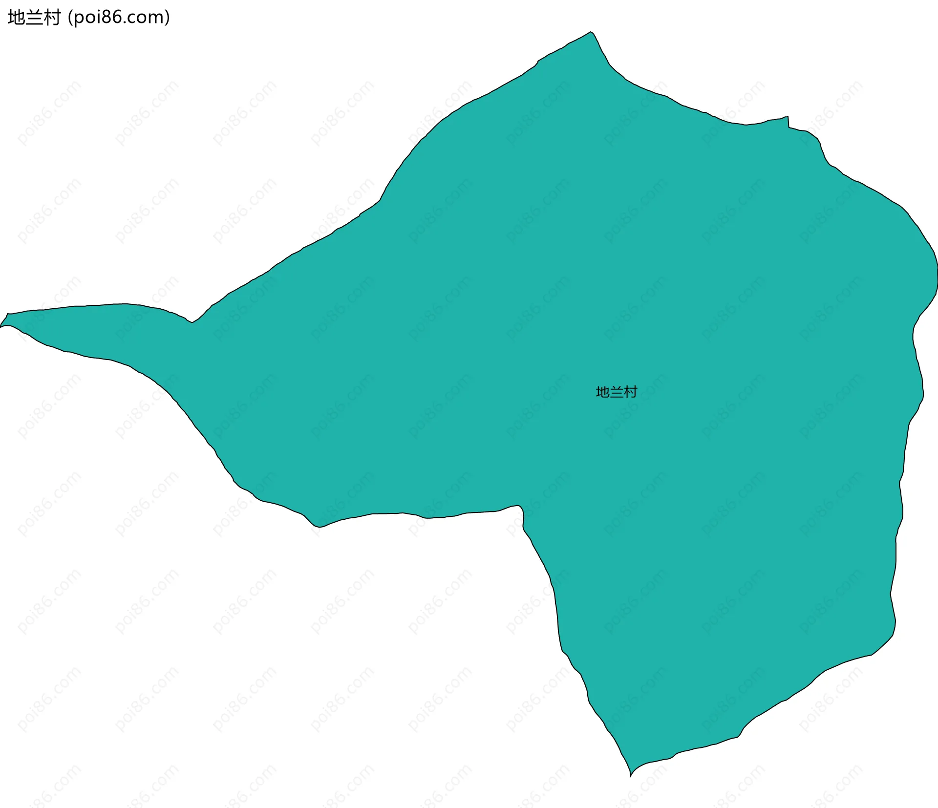 地兰村边界地图