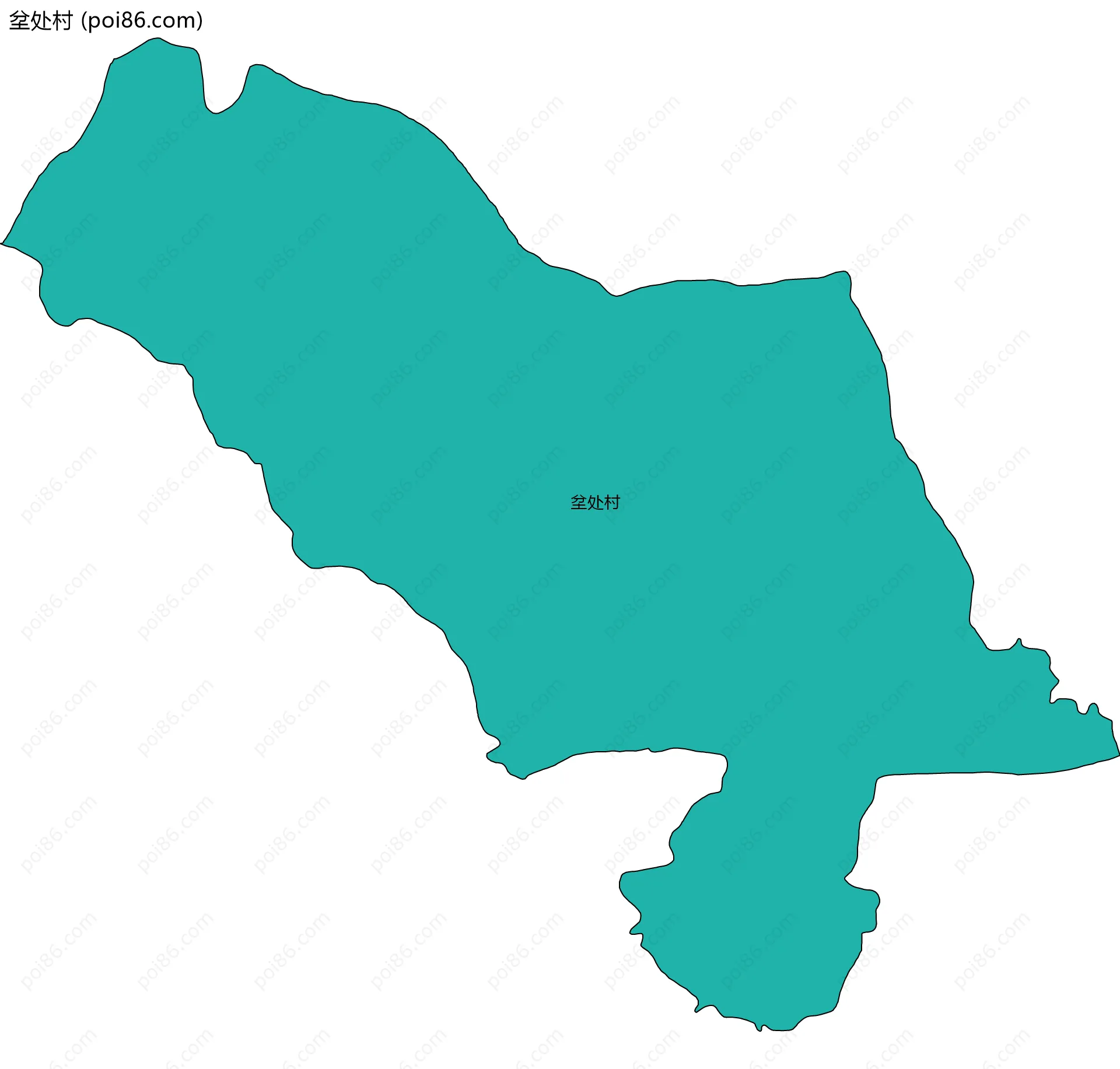 坌处村边界地图