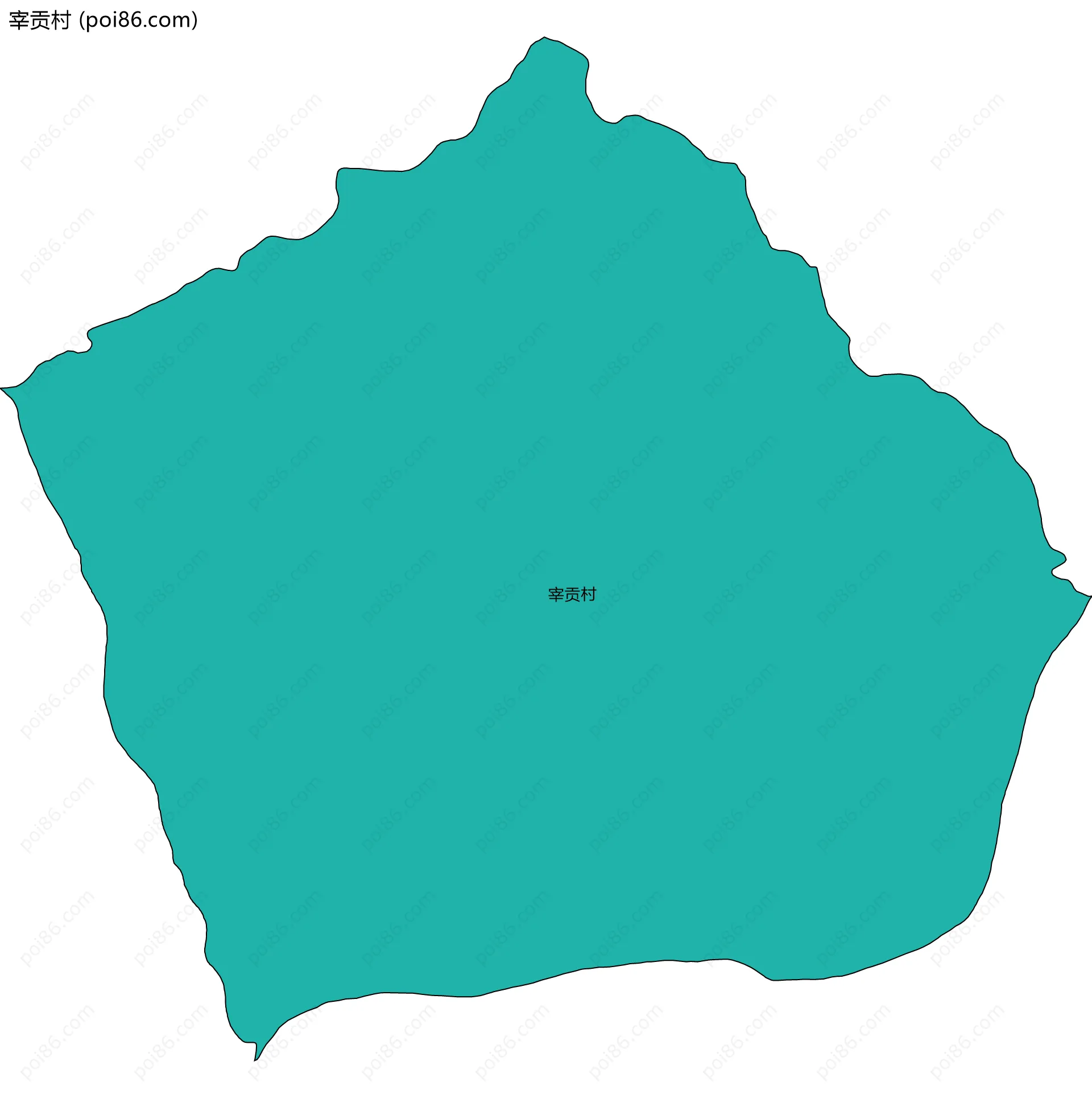 宰贡村边界地图