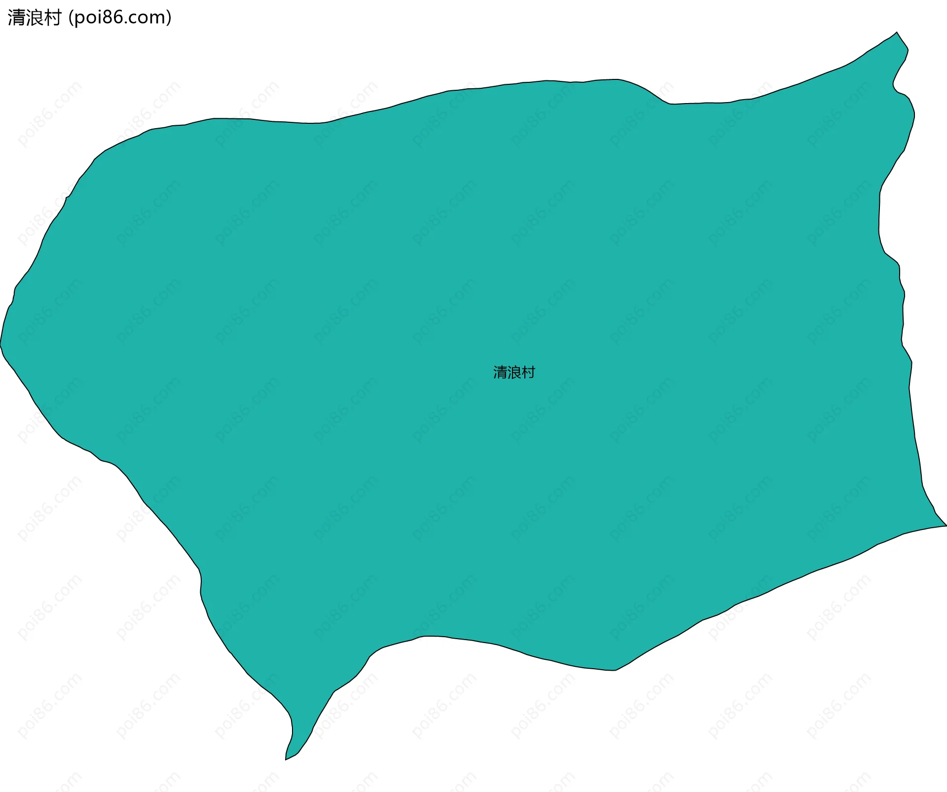 清浪村边界地图