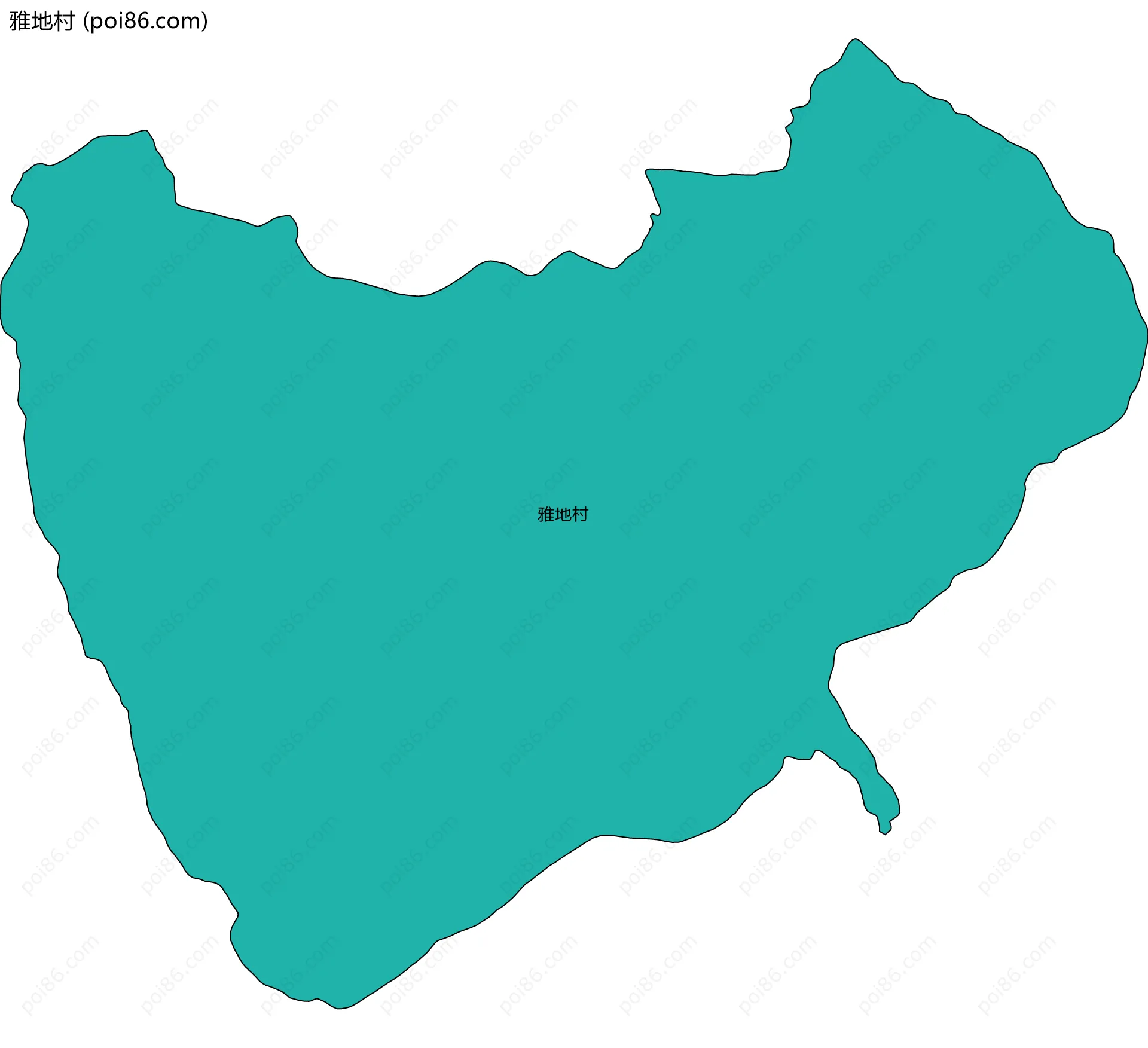 雅地村边界地图