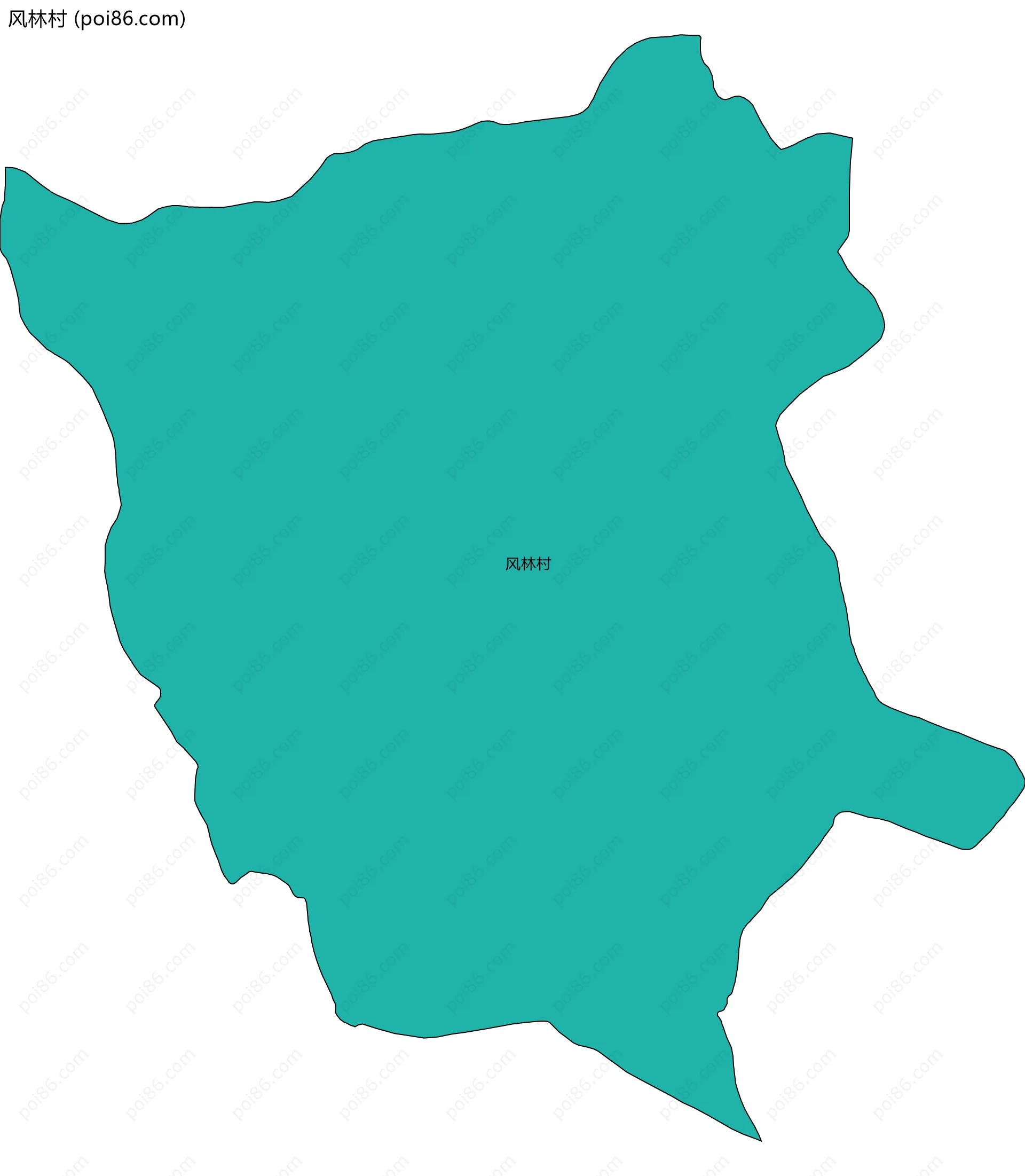 风林村边界地图