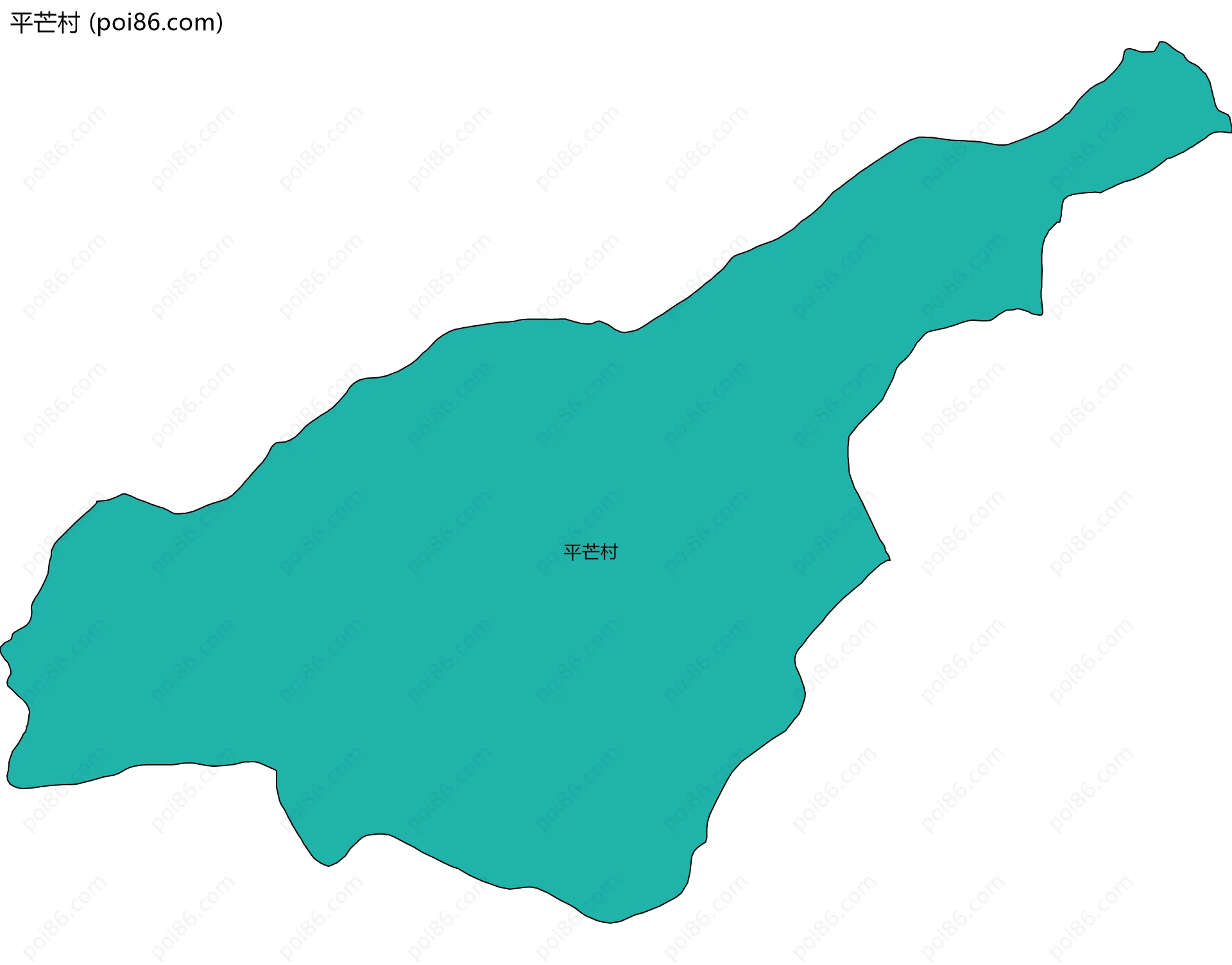平芒村边界地图
