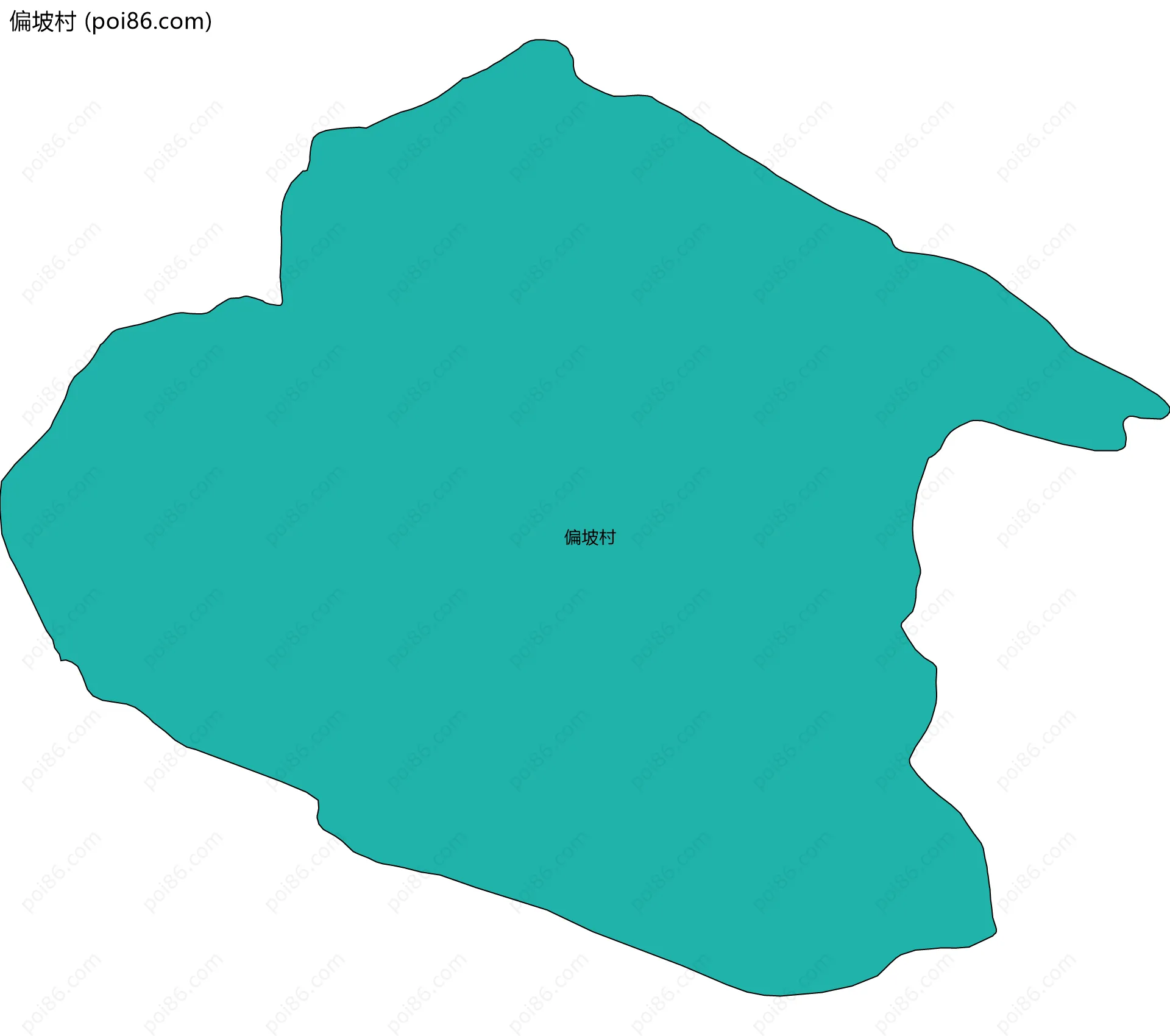 偏坡村边界地图