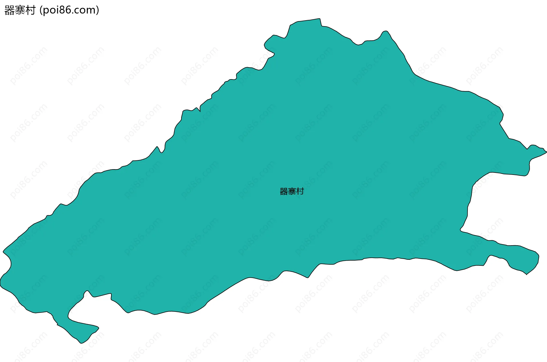 器寨村边界地图