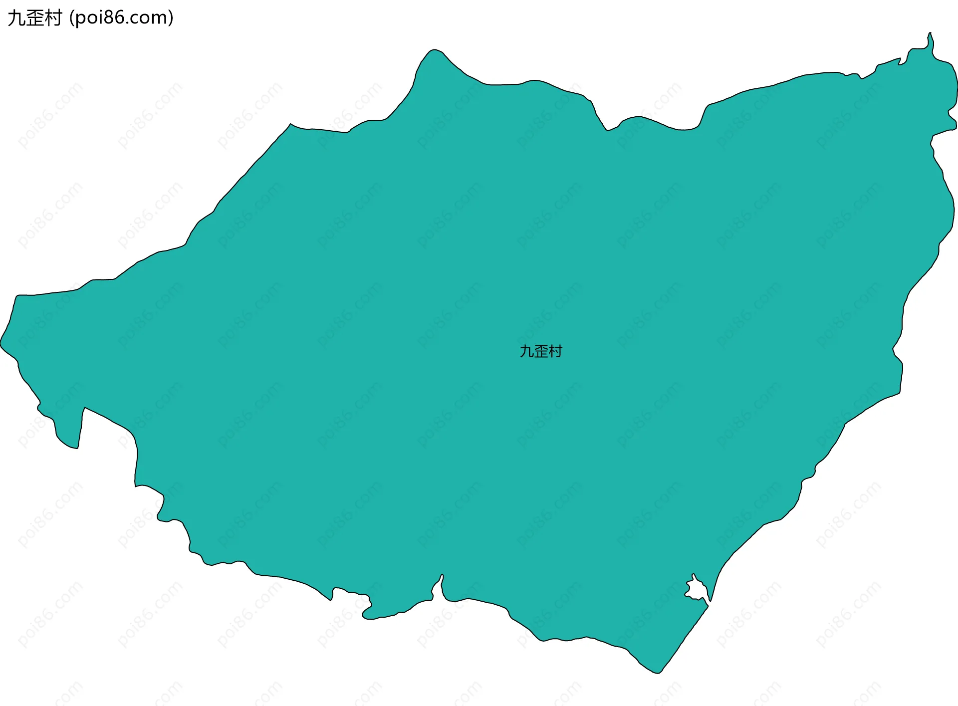 九歪村边界地图