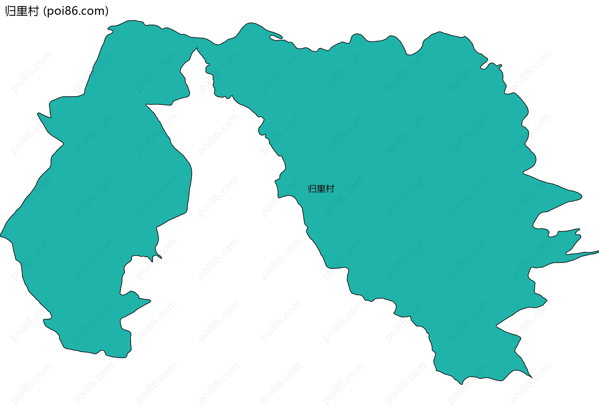 归里村边界地图