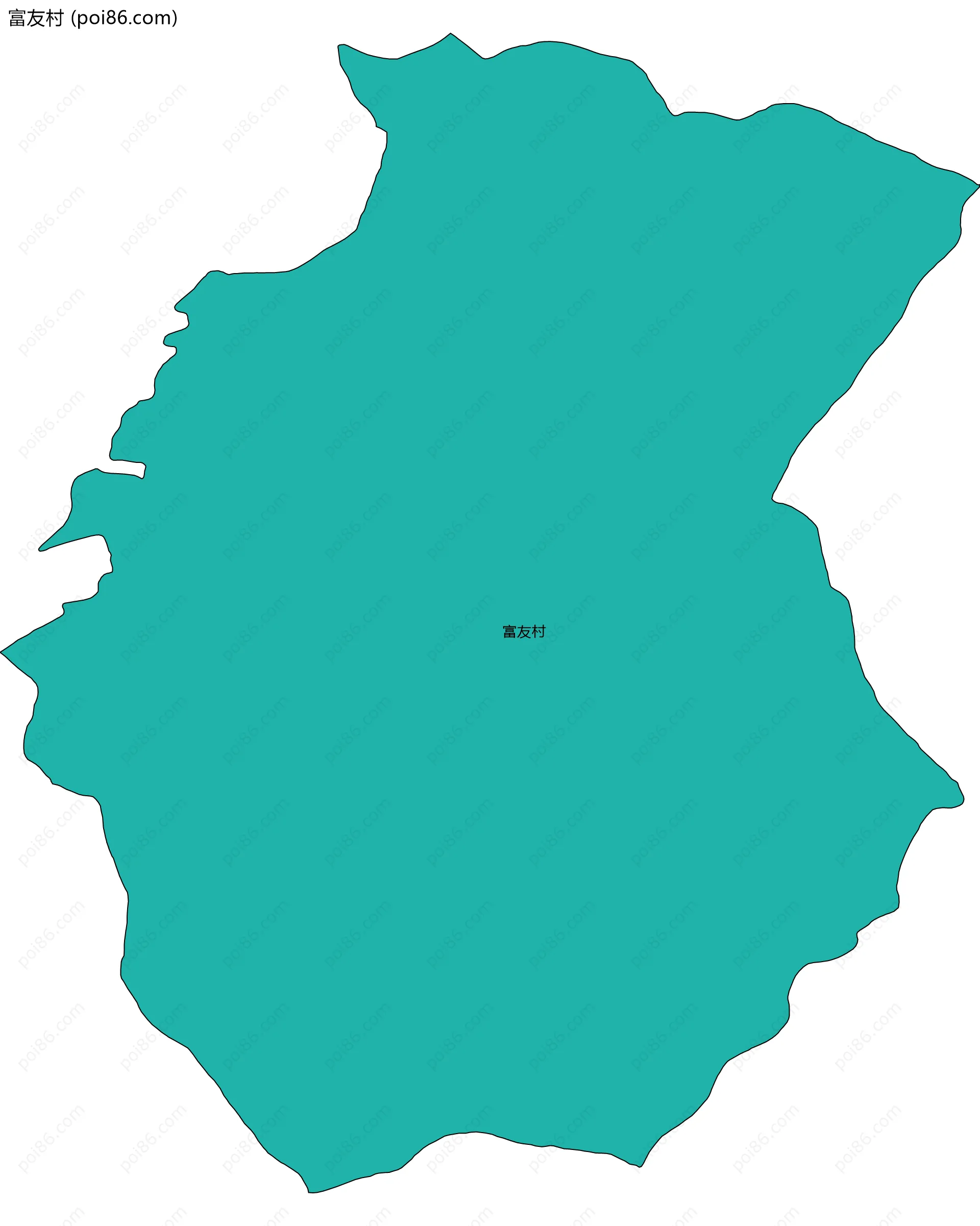 富友村边界地图