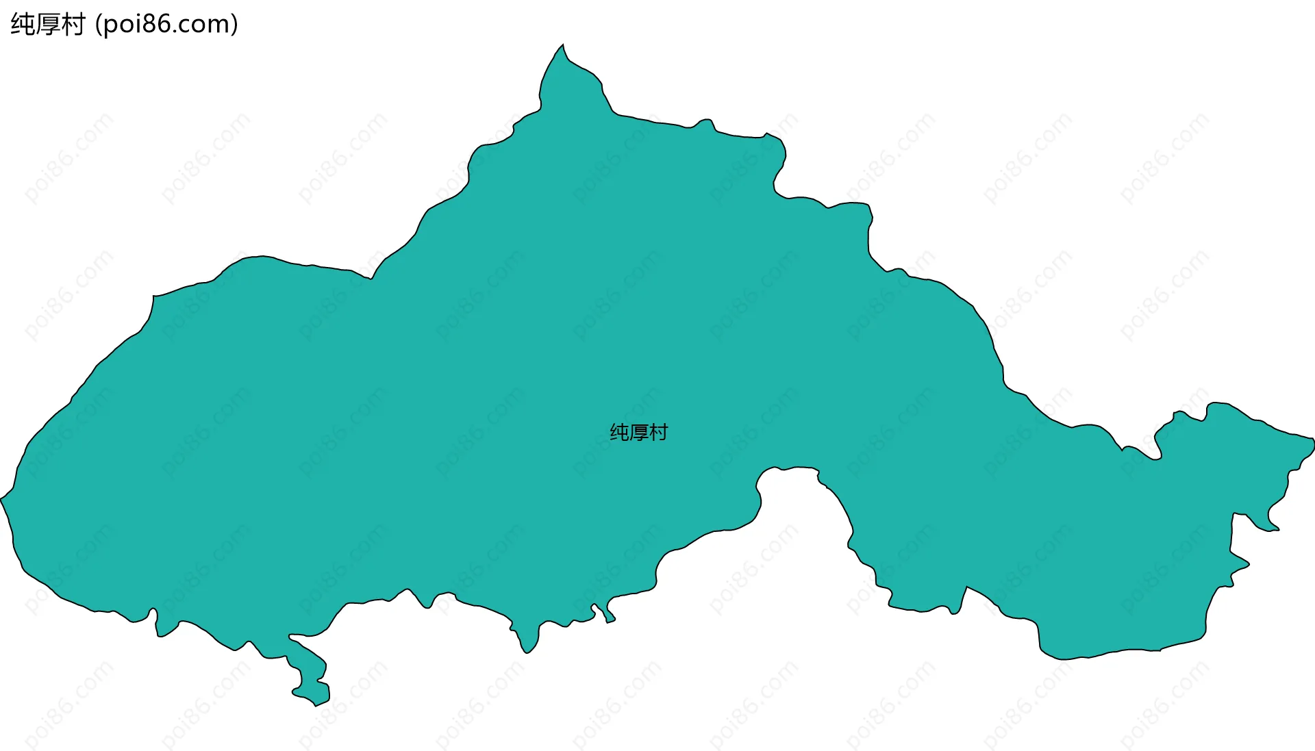 纯厚村边界地图